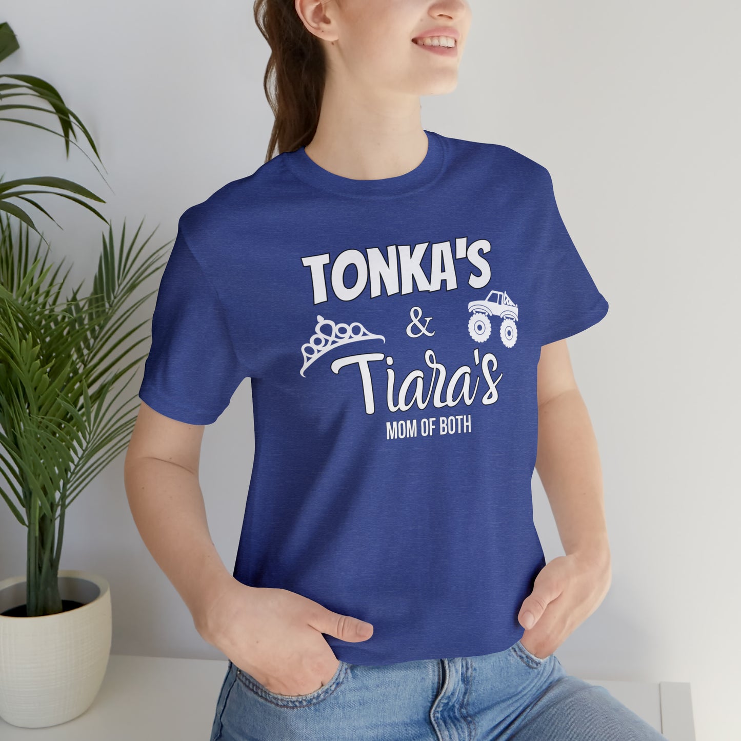 "Tonka's & Tiera's Mom of Both" T-Shirt | Cute and Trendy Mom Apparel | Christmas Gifts for Mom | Comfortable Mom Tee | Mom of Boys and Girls T-Shirt | Birthday Gift Ideas for Mom