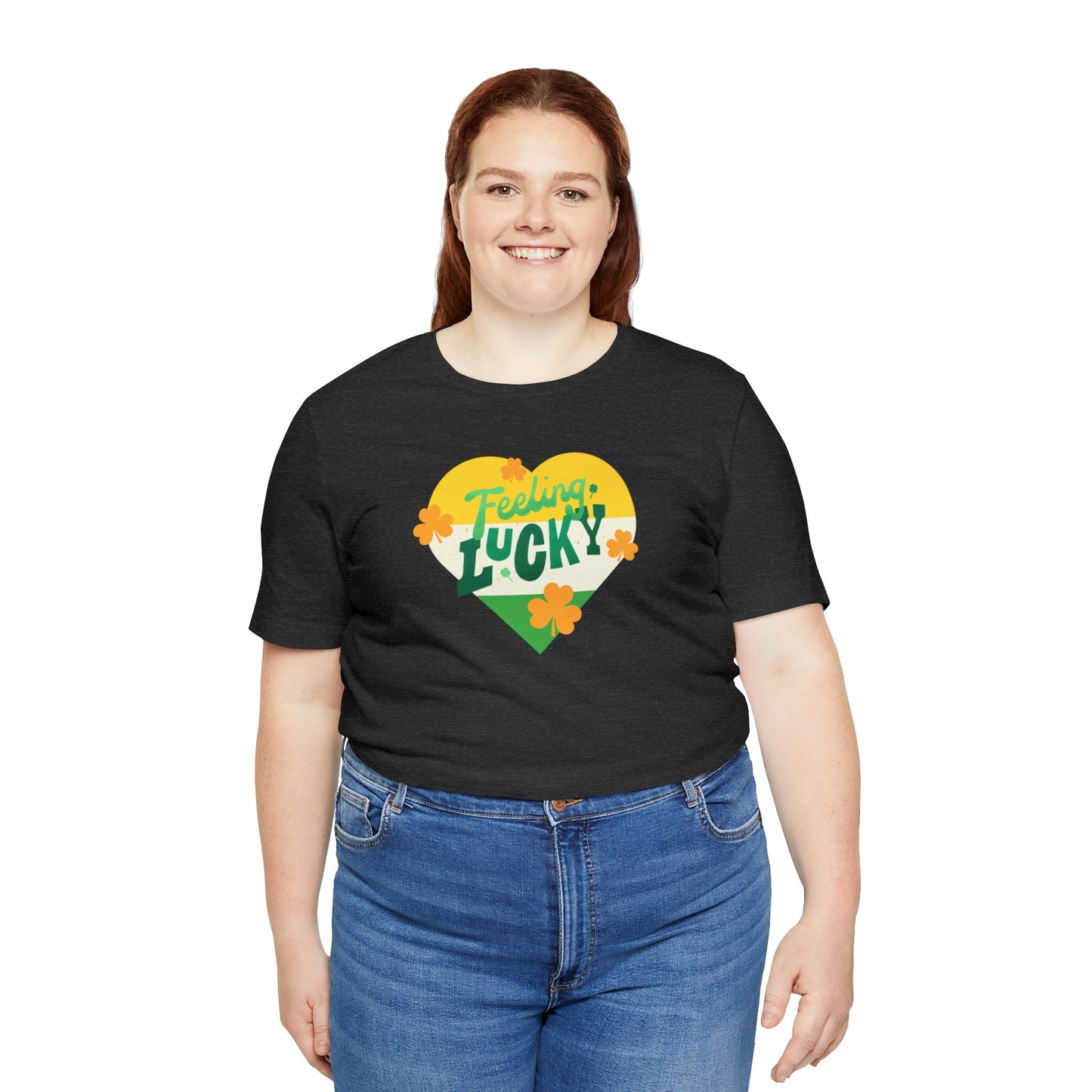 "Feeling Lucky" T-Shirt | Luck of the Irish Women's Tee Shirt | St. Patty's Day Shirt for Moms | St. Paddy's Day Ladies Tee | Women's St. Patty's Day Shirt | Holiday Tee for Women