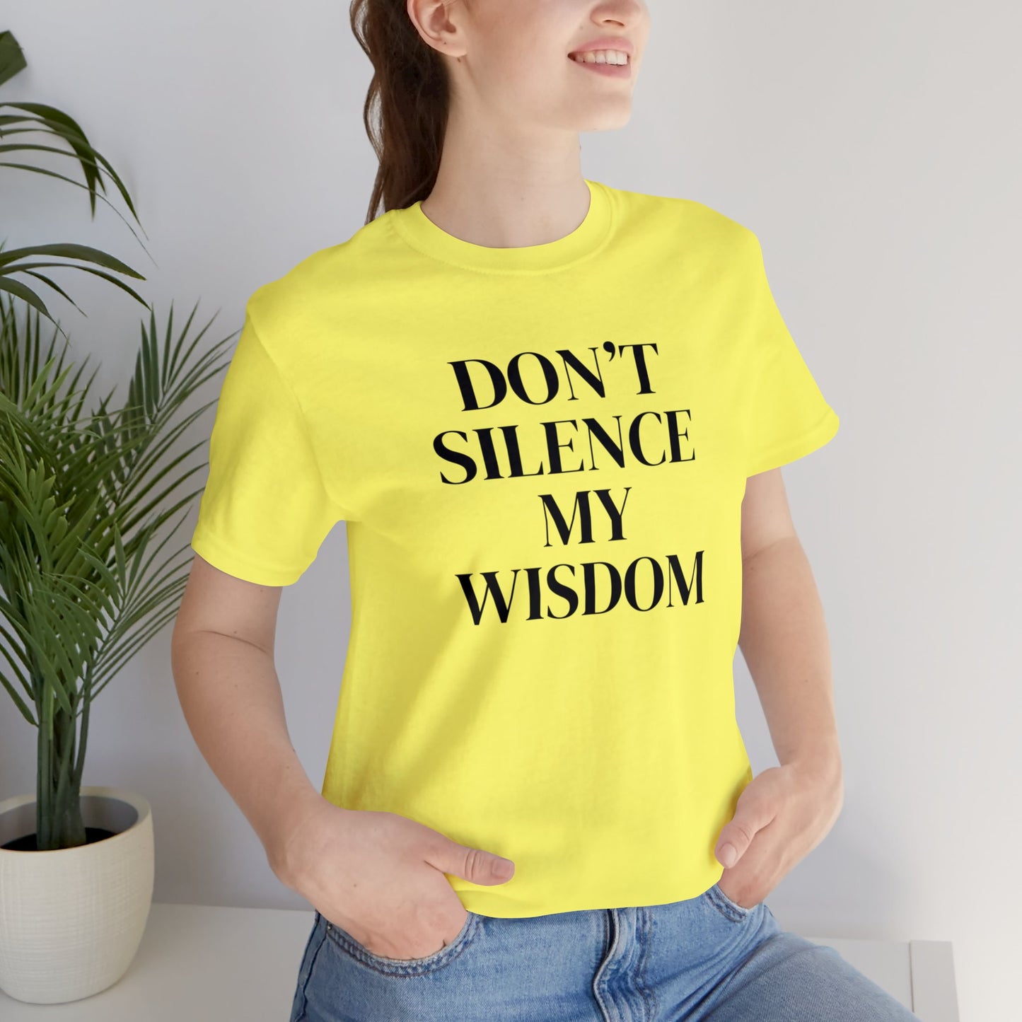 "Don't Silence My Wisdom" T-Shirt | Mom Shirt | Women's Empowerment Tee | Birthday Gift Ideas for Women | Empowering Women's Shirt | Cute Mom Tees | Statement Shirt for Women