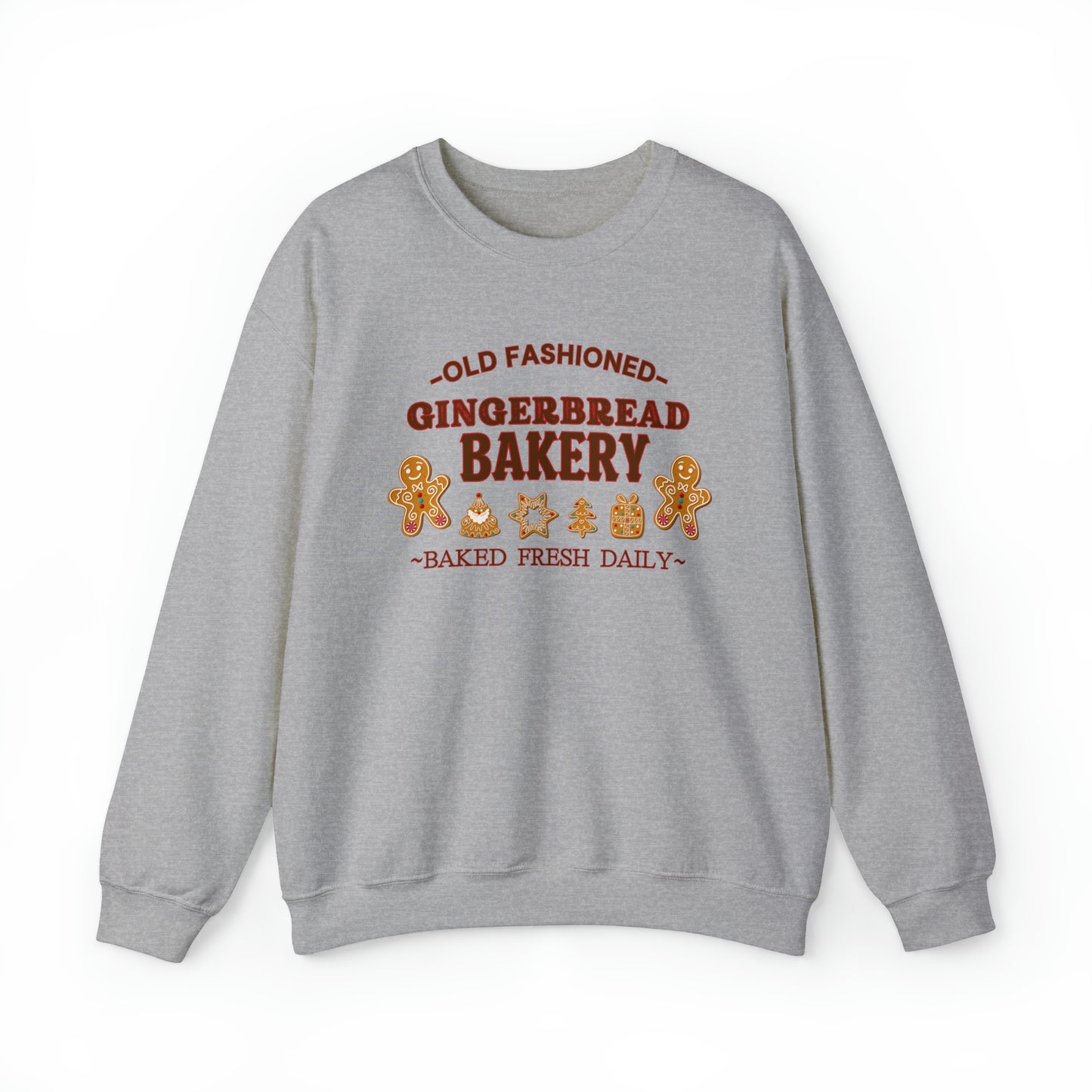 Old Fashioned Gingerbread Bakery" Sweatshirt | Ladies Festive Sweatshirt | Christmas Season Sweatshirt for Women | Womens Holiday Sweatshirt | Christmas Sweater