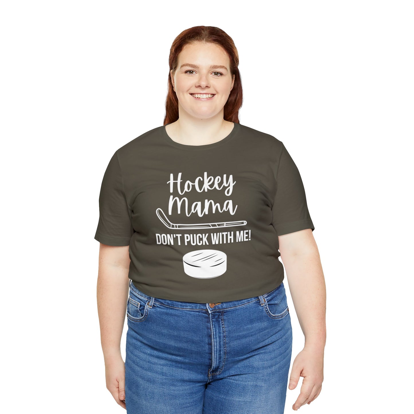 "Hockey Mama Don't Puck With Me" T-Shirt | Hockey Mom Shirt | Hockey Mama Shirt | Perfect Gift for Hockey Moms | Trendy Hockey Mom Apparel | Hockey Mom Tee | Mother's Day Gift Ideas for Mom | Hockey Mama Tee