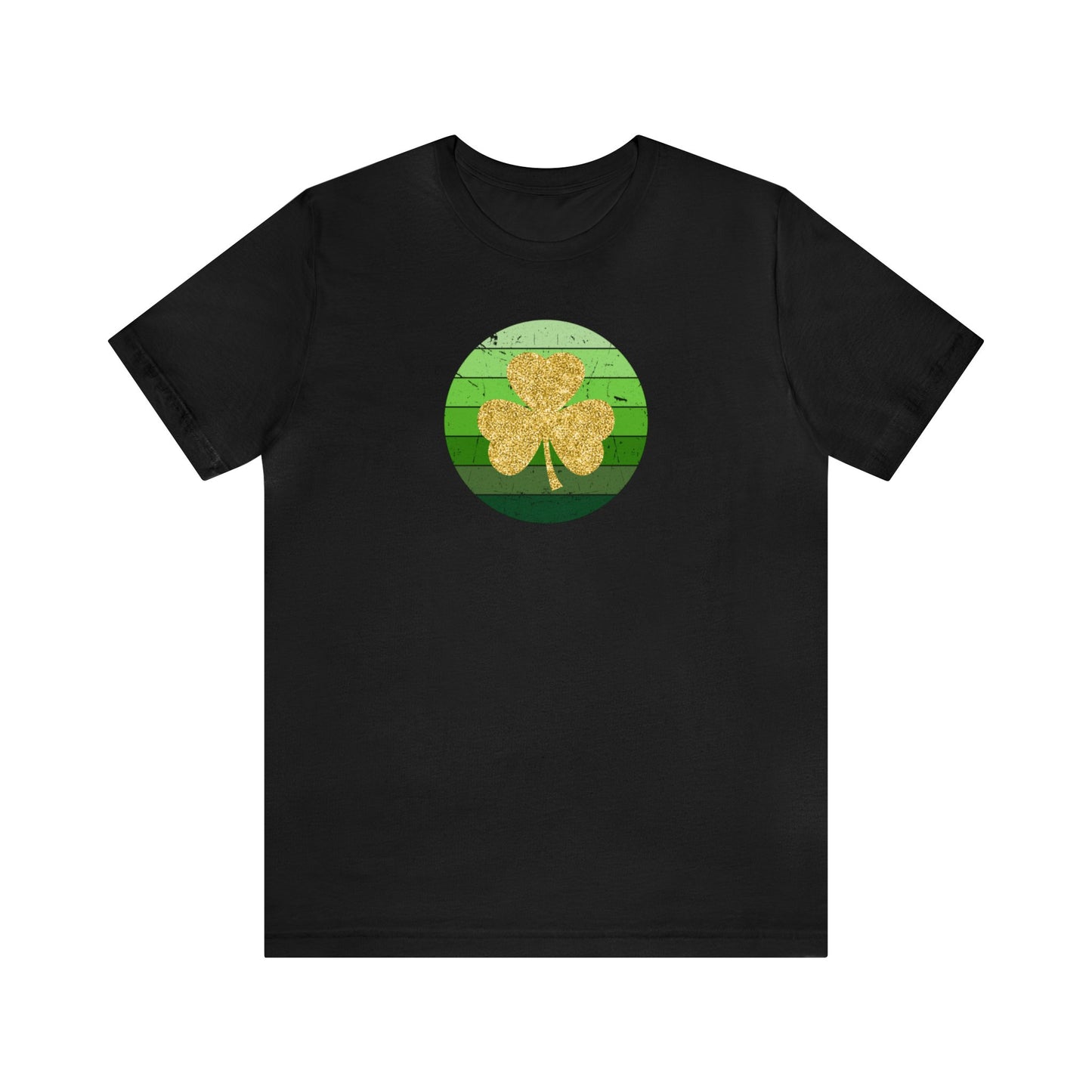 "Gold Shamrock" T-Shirt | Lucky Womens Tee for St. Patty's Day  | St. Paddy's Day Ladies Tee | Gift for Irish Lovers | St. Patricks Day Tee Shirt for Women | Women's St. Patty's Day Shirt