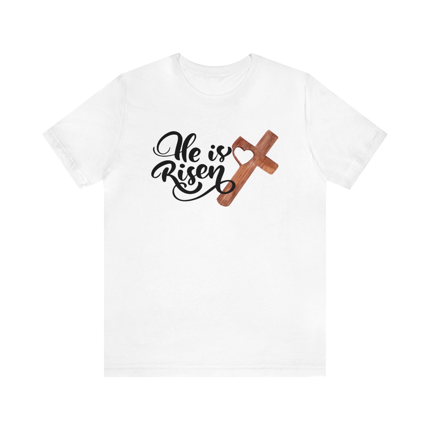 "He is Risen" T-Shirt | Religious Easter Shirt for Women | Easter Tee Shirt for Women with Meaning | Gift for Her | Religious Easter Apparel for Women | Women's Easter Tee Shirt