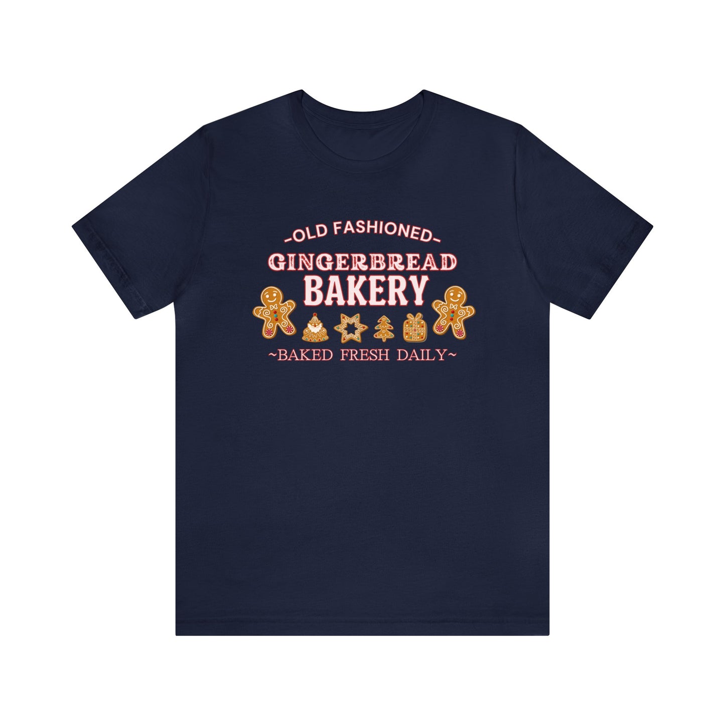 "Old Fashioned Gingerbread Bakery" T-Shirt | Gifts for Her | Women's Christmas Shirt | Birthday Gift Ideas for Women | Festive Christmas T-Shirt | Holiday Mom Tee | Trendy Christmas Shirt for Ladies