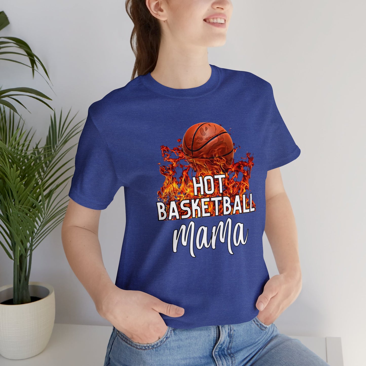 "Hot Basketball Mama" T-Shirt | Gift Idea for Basketball Moms | Trendy Basketball Mom Apparel | Basketball Mom Tee | Basketball Mom Shirt | Basketball Mama Tee | Basketball Mama Apparel | Basketball Mama Shirt