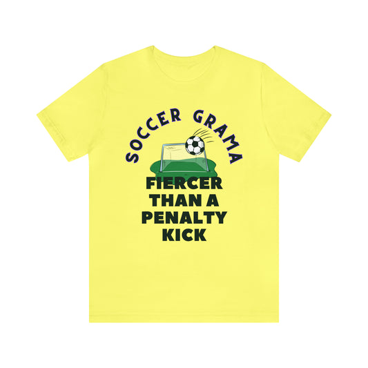 "Soccer Grama Fiercer Than a Penalty Kick" T-Shirt | Grandma Soccer Shirt | Soccer Grama Tee | Soccer Grandma Apparel | Funny Grandma Shirt | Gift for Soccer Grandmas | Mother's Day Gift Ideas for Grama | Soccer Grandma Tee