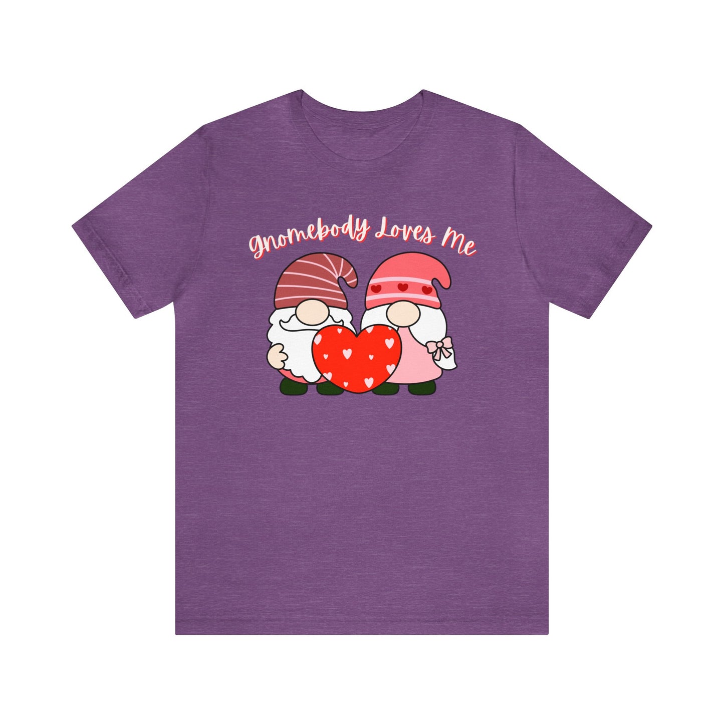 "Gnomebody Loves Me" T-Shirt | Ladies Valentine's Day Shirt | Gift for Her | Gnome Valentine's T-shirts for Women | Valentine's Day Tee for Women | Women's Tee for V Day