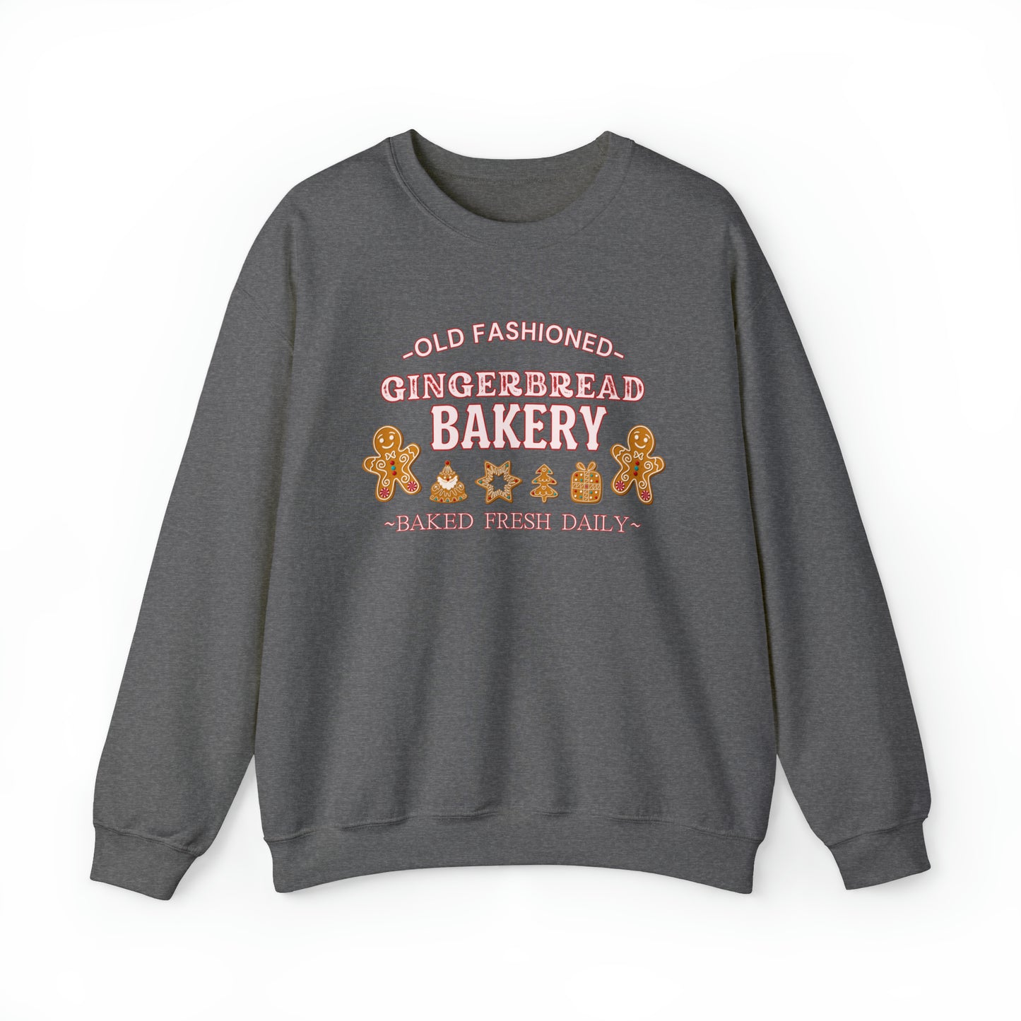 Old Fashioned Gingerbread Bakery" Sweatshirt | Ladies Festive Sweatshirt | Christmas Season Sweatshirt for Women | Womens Holiday Sweatshirt | Christmas Sweater