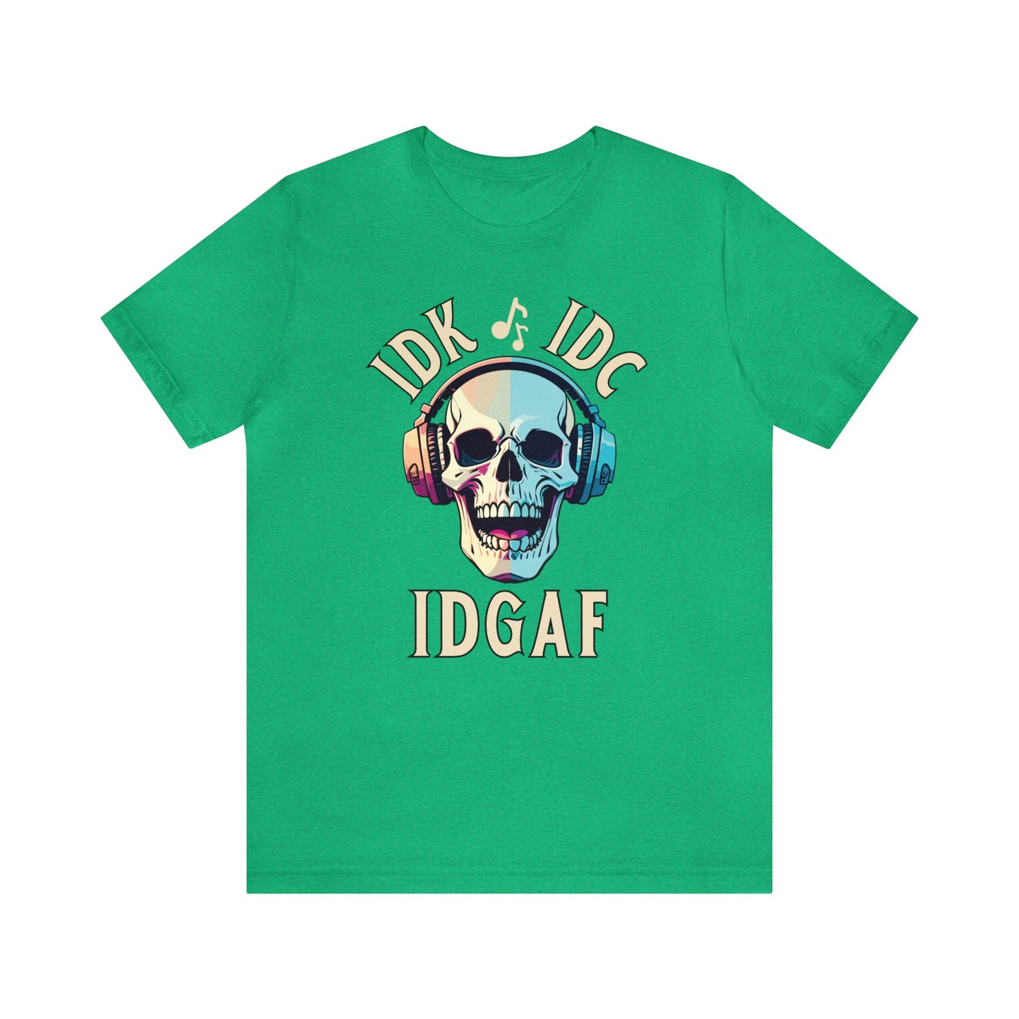 "IDK IDC IDGAF" T-Shirt | Funny Women's Shirt | Gifts for Her | Sarcastic Ladies Tee | Carefree Women's Tee | Christmas Gift Ideas for Women | Humorous Women's Tee Shirts | Statement Shirt for Women | Funny Women's Apparel