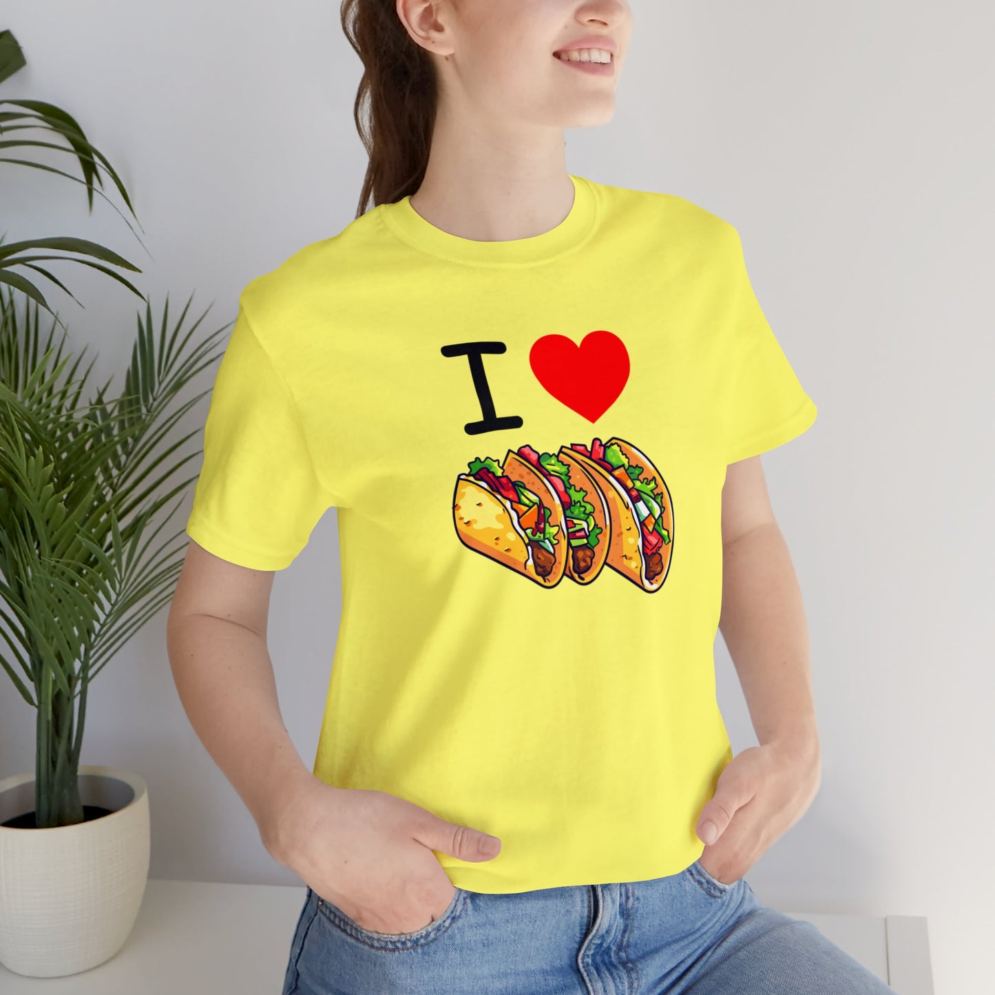 "I Love Tacos" T-Shirt | Funny Women's Valentine's Shirt | Ladies Valentine's Day Apparel | Ladies Funny Taco Shirt | Funny Gift Ideas for Her | True Love Shirt for Women