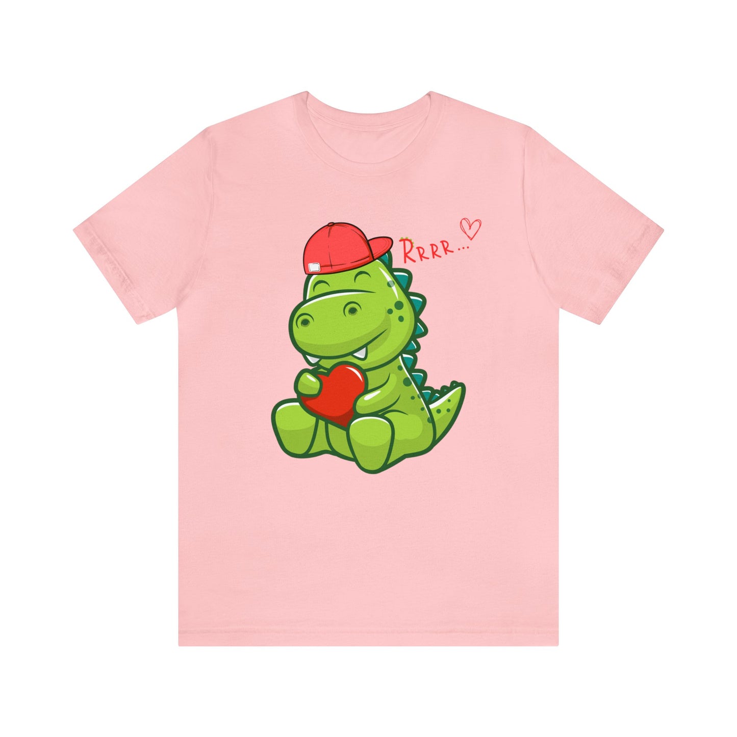 "Valentine's Day Dino" T-Shirt | Women's Valentine's Shirt | Valentine's Day T-shirts for Women | Women's Dino Shirt | Valentines Gift Ideas for Mom | Valentine's Dino Shirt