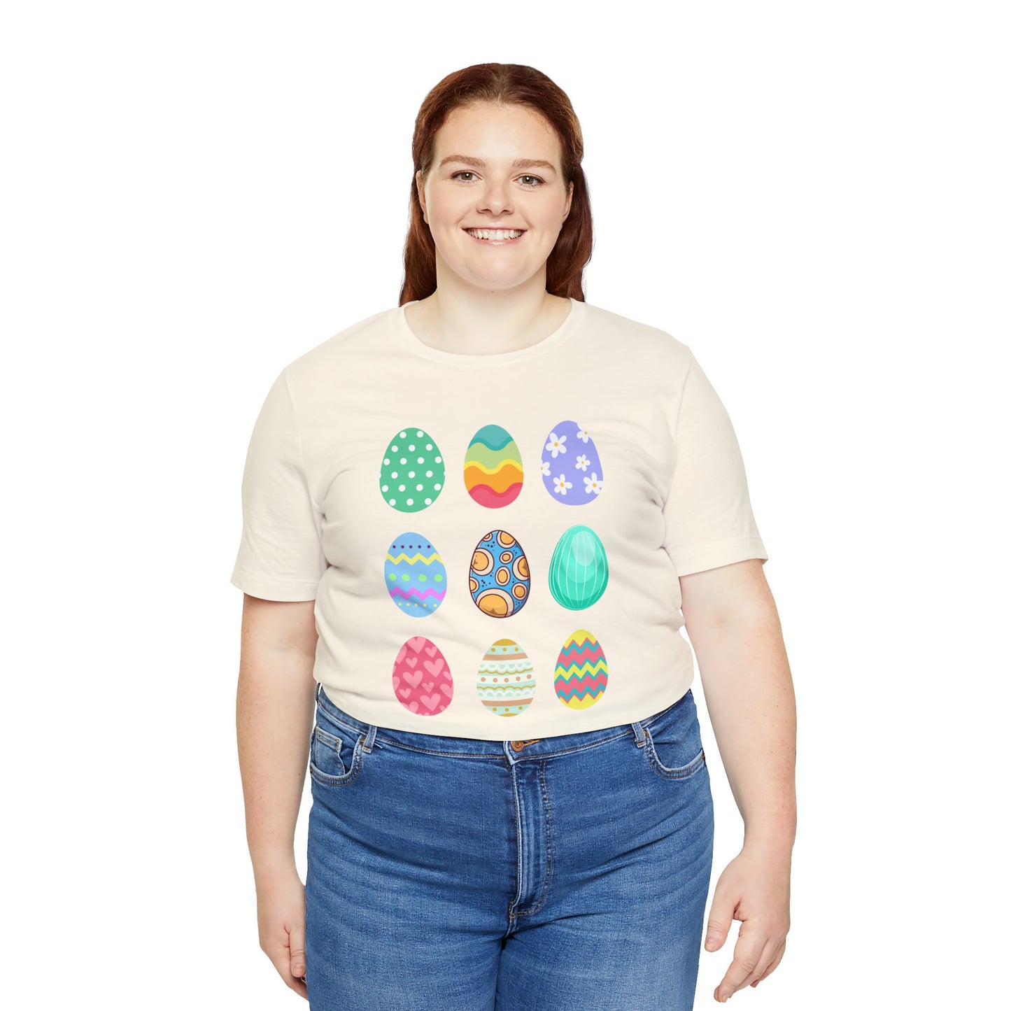 "Easter Eggs" T-Shirt | Easter Egg Shirt for Women | Ladies Easter Shirt with Easter Eggs | Gift for Her | Easter Egg Tee | Easter Apparel for Ladies | Women's Easter Tee Shirt