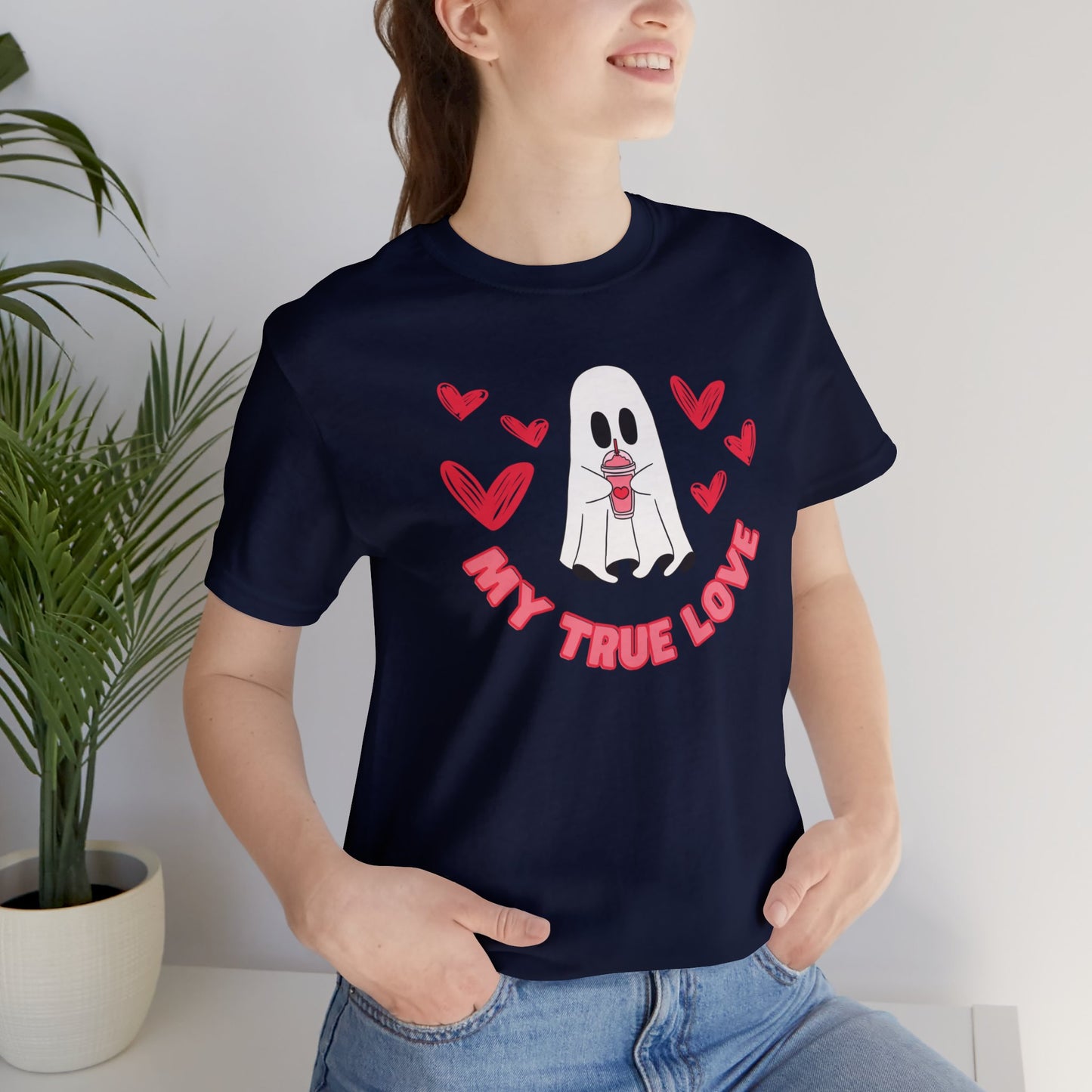 "My True Love" T-Shirt | Women's Valentine's Shirt | Valentine's Day Shirt for Her | Gift Ideas for Valentine's Day | Valentine's Day Apparel | Valentine's Day T-shirts for Single Women | Ladies V-Day Tee Shirt