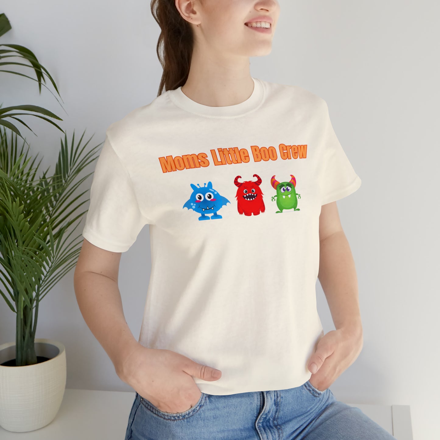 "Moms Little Boo Crew 3" T-Shirt | Mom of 3 Halloween Shirt | Cute Halloween Shirt for Mom | Birthday Gift Ideas for Mom | Mama Halloween Shirt | Trendy Halloween Apparel | Stylish Tee for Halloween Parties