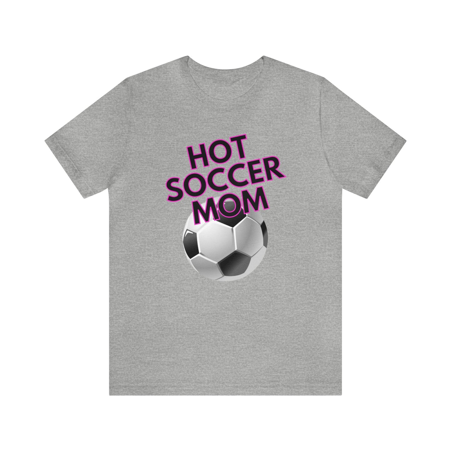 "Hot Soccer Mom" T-Shirt | Perfect Gift for Soccer Moms | Trendy Soccer Mom Apparel | Soccer Mom Tee | Soccer Mom Shirt | Mother's Day Gift Ideas for Mom | Comfortable Mom Clothing for Game Day | Soccer Mama Shirt