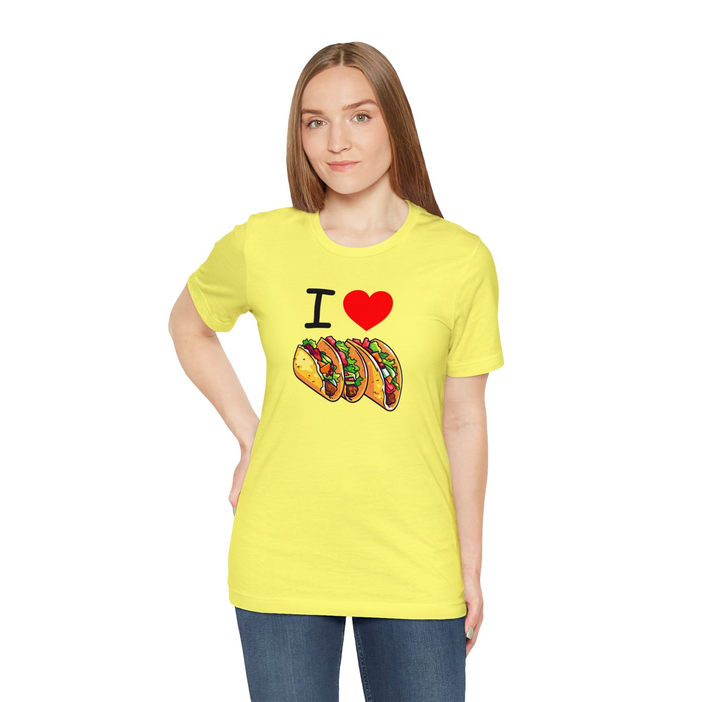 "I Love Tacos" T-Shirt | Funny Women's Valentine's Shirt | Ladies Valentine's Day Apparel | Ladies Funny Taco Shirt | Funny Gift Ideas for Her | True Love Shirt for Women