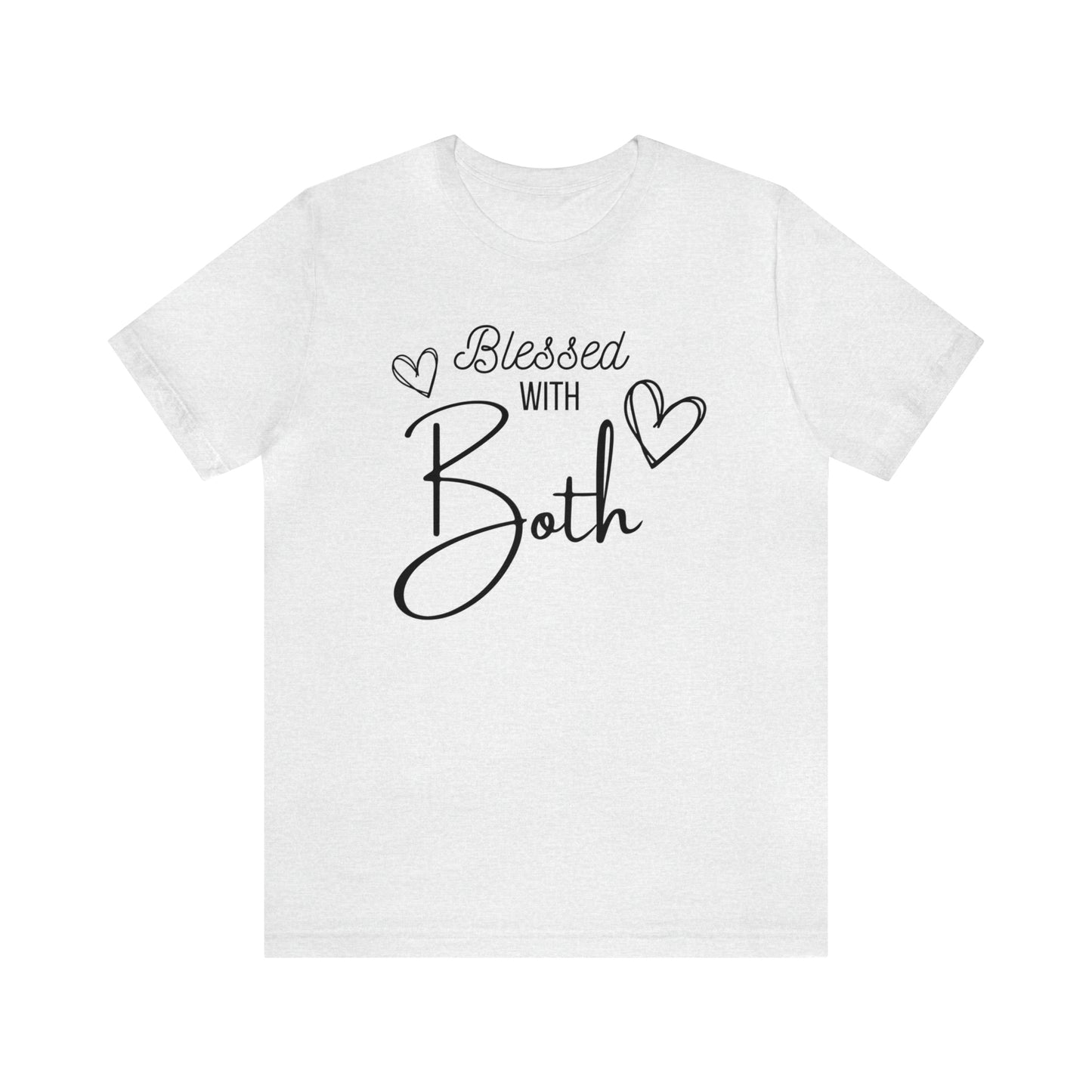 "Blessed With Both" T-Shirt | Perfect Gift for Moms of Boys and Girls | Cute and Trendy Mom Fashion | Mother's Day Gift Ideas | Comfortable Mom Clothing for Everyday Wear | Celebrate Your Supermom Status in Style