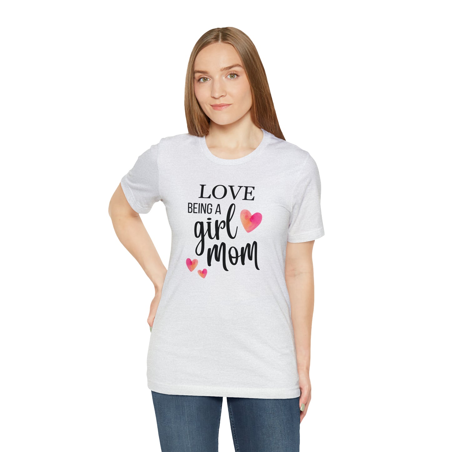 "Love Being A Girl Mom" T-Shirt | Ideal Gift for Moms of Daughters | Stylish and Trendy Mom Fashion | Mother's Day Gift Ideas | Comfortable Mom Clothing for Everyday Wear | Celebrate Your Supermom Status | Birthday Gift Idea for Moms