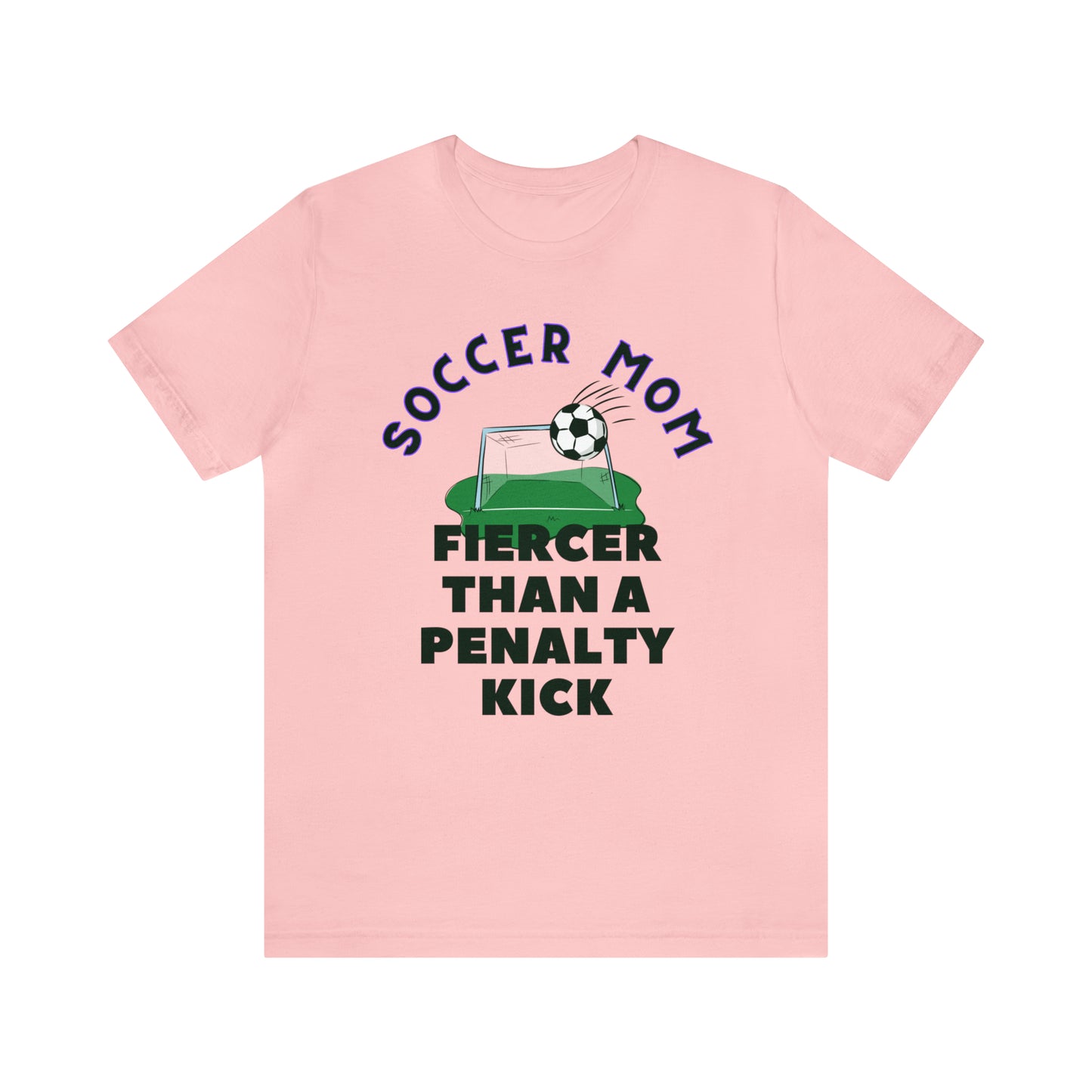 "Soccer Mom Fiercer Than a Penalty Kick" T-Shirt | Soccer Mom Shirt | Funny Soccer Mom Tee | Soccer Mom Apparel | Funny Shirt for Soccer Moms | Gift for Soccer Moms | Soccer Mama Shirt | Mother's Day Gift Ideas for Mom