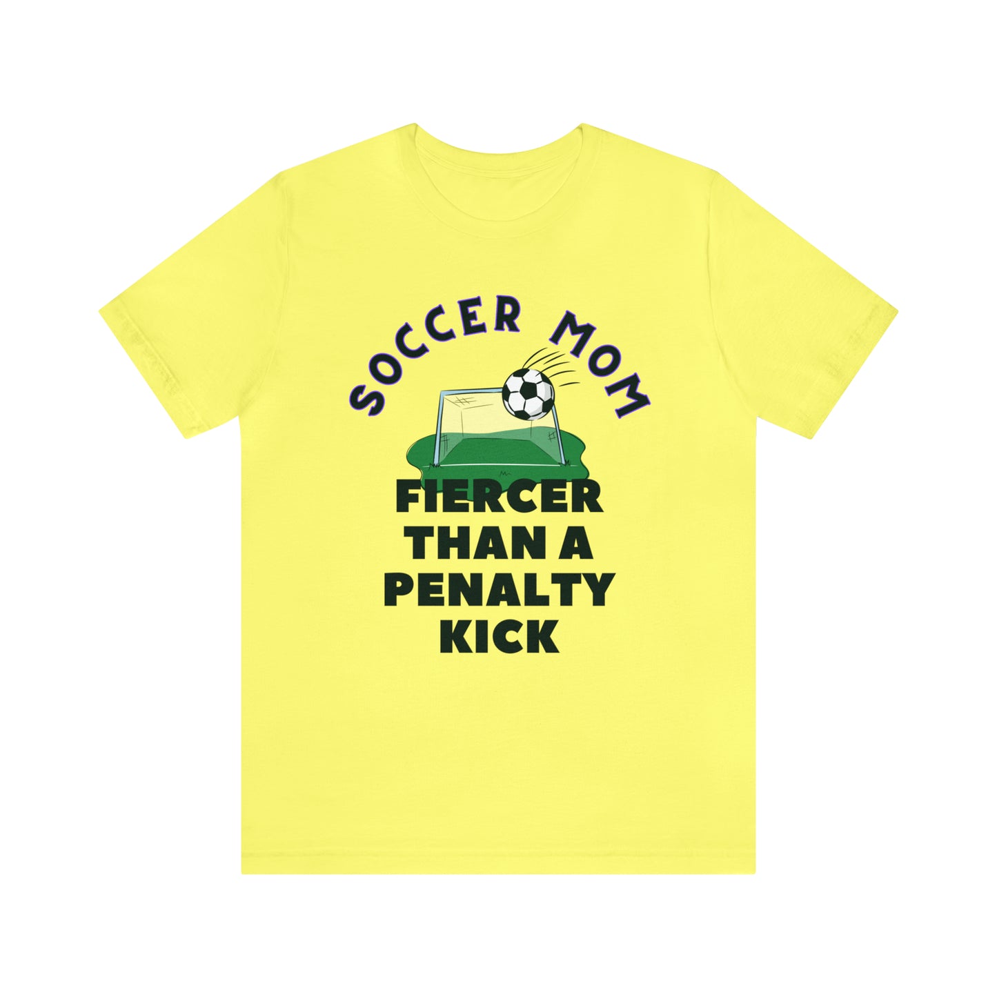 "Soccer Mom Fiercer Than a Penalty Kick" T-Shirt | Soccer Mom Shirt | Funny Soccer Mom Tee | Soccer Mom Apparel | Funny Shirt for Soccer Moms | Gift for Soccer Moms | Soccer Mama Shirt | Mother's Day Gift Ideas for Mom