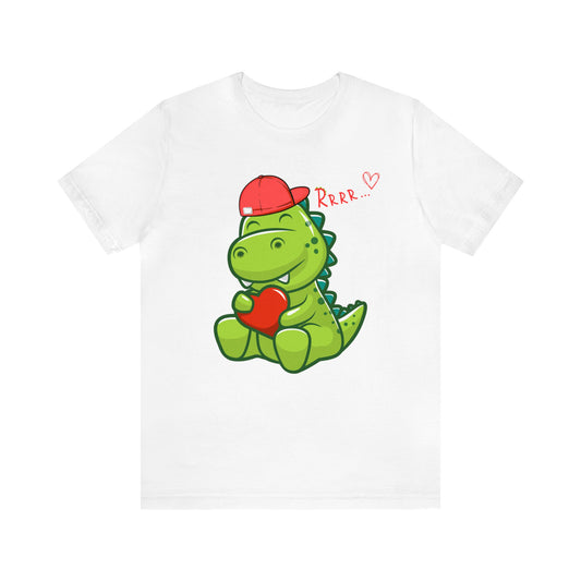 "Valentine's Day Dino" T-Shirt | Women's Valentine's Shirt | Valentine's Day T-shirts for Women | Women's Dino Shirt | Valentines Gift Ideas for Mom | Valentine's Dino Shirt