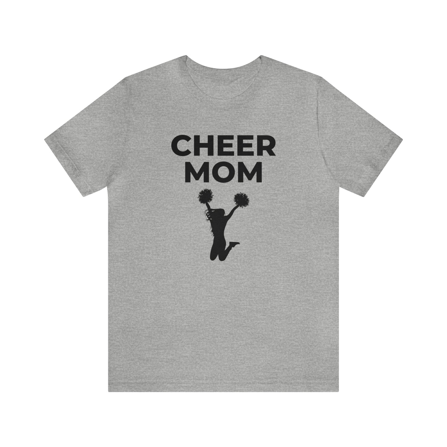 "Cheer Mom" T-Shirt | Cheerleader Mom Shirt | Proud Cheer Mom Tee | Mother's Day Gift Ideas for Mom | Cheer Mom Apparel | Trendy and Comfortable Cheer Mom Gear | Cheer Mom Shirt