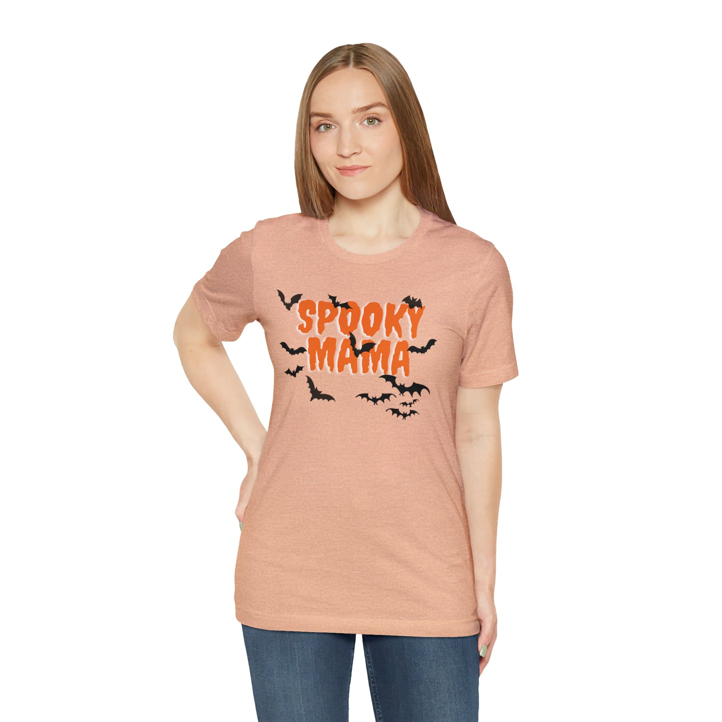 "Spooky Mama" T-Shirt | Halloween Shirts for Moms | Cute and Trendy Halloween Apparel | Comfortable Halloween Yee for Every Day Wear | Birthday Gift Ideas for Mom