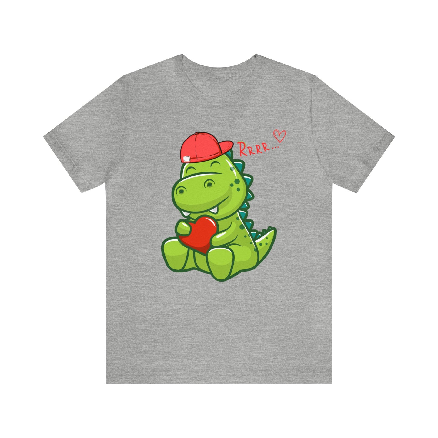 "Valentine's Day Dino" T-Shirt | Women's Valentine's Shirt | Valentine's Day T-shirts for Women | Women's Dino Shirt | Valentines Gift Ideas for Mom | Valentine's Dino Shirt