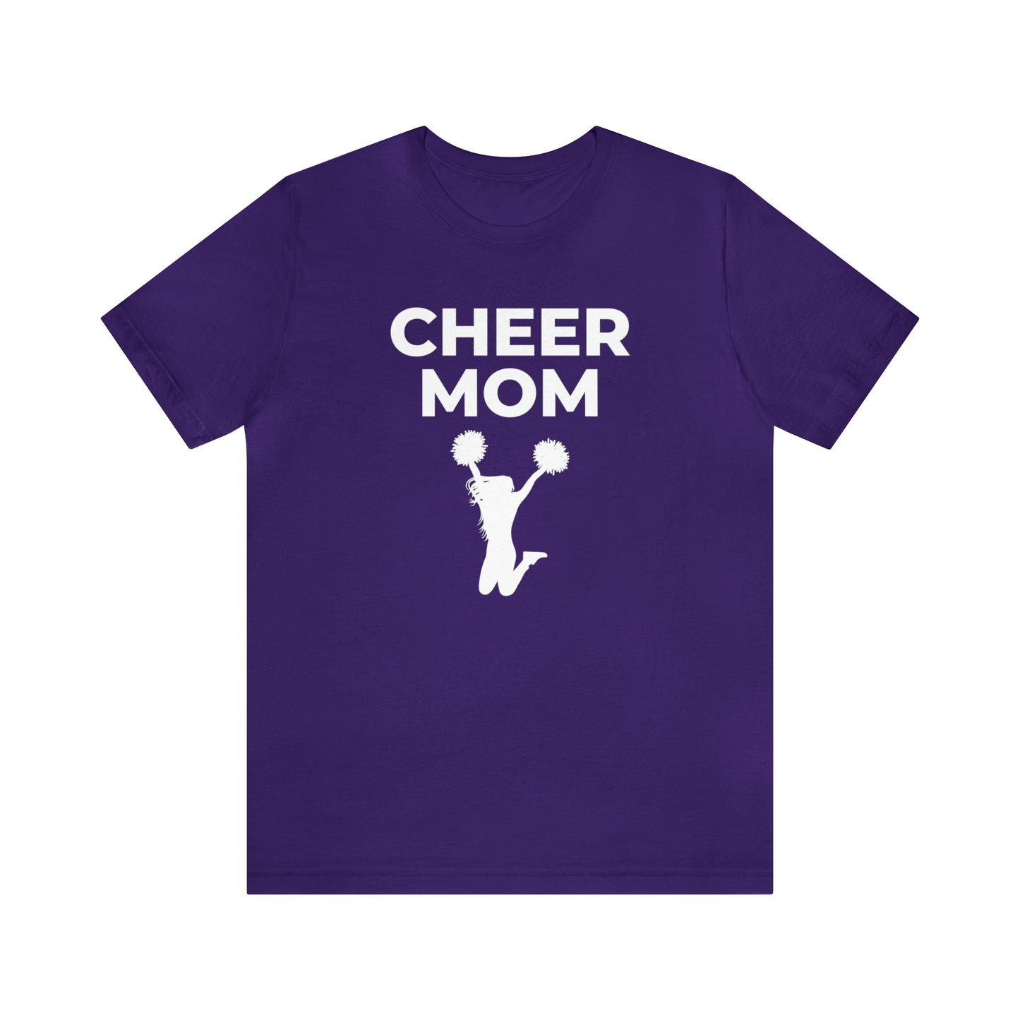 "Cheer Mom" T-Shirt | Cheerleader Mom Shirt | Proud Cheer Mom Tee | Mother's Day Gift Ideas for Mom | Cheer Mom Apparel | Trendy and Comfortable Cheer Mom Gear | Cheer Mom Shirt