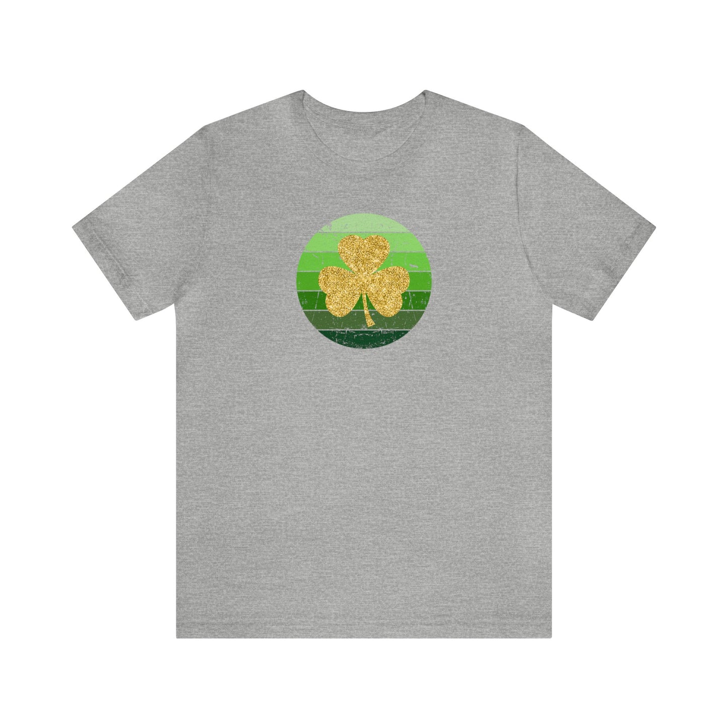 "Gold Shamrock" T-Shirt | Lucky Womens Tee for St. Patty's Day  | St. Paddy's Day Ladies Tee | Gift for Irish Lovers | St. Patricks Day Tee Shirt for Women | Women's St. Patty's Day Shirt