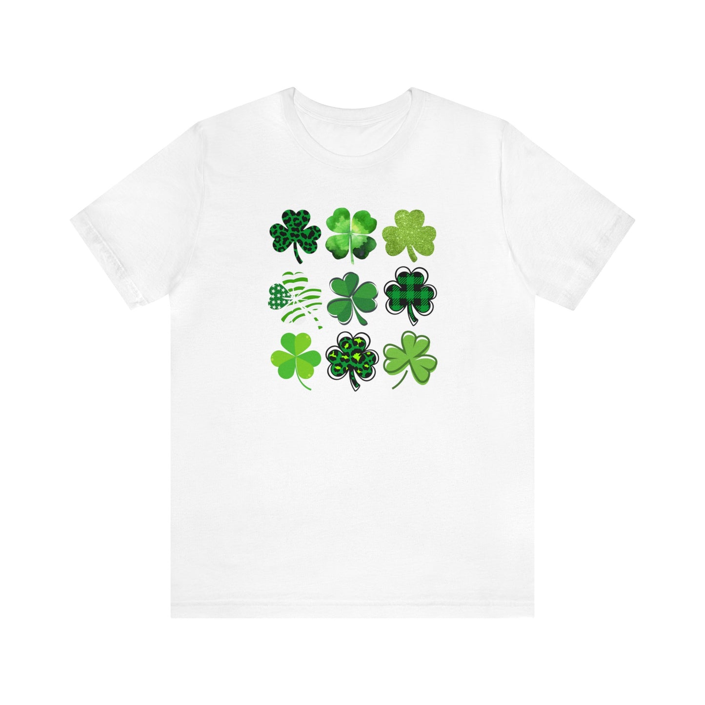 "Shamrocks" T-Shirt | Tee Shirt for St. Patrick's Day | Womens Shamrock Shirt | St .Patty's Day Shamrock Shirt for Ladies | St. Patty's Day Apparel for Women | Mom Shamrock Tee Shirt