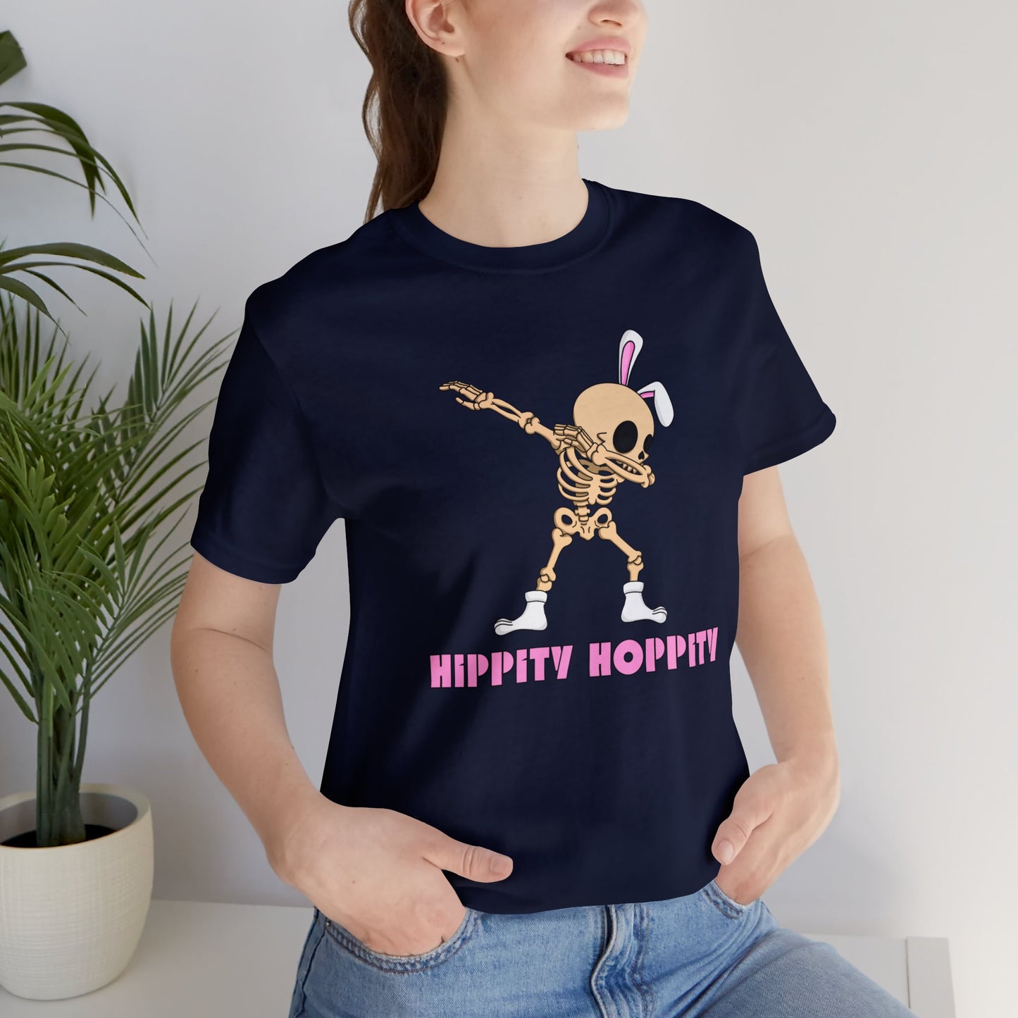 "Hippity Hoppity" T-Shirt | Funny Easter Tee for Women | Ladies Tee Shirt for Easter | Humorous Gift for Her | Easter Apparel for Women | Funny Easter Tee Shirt