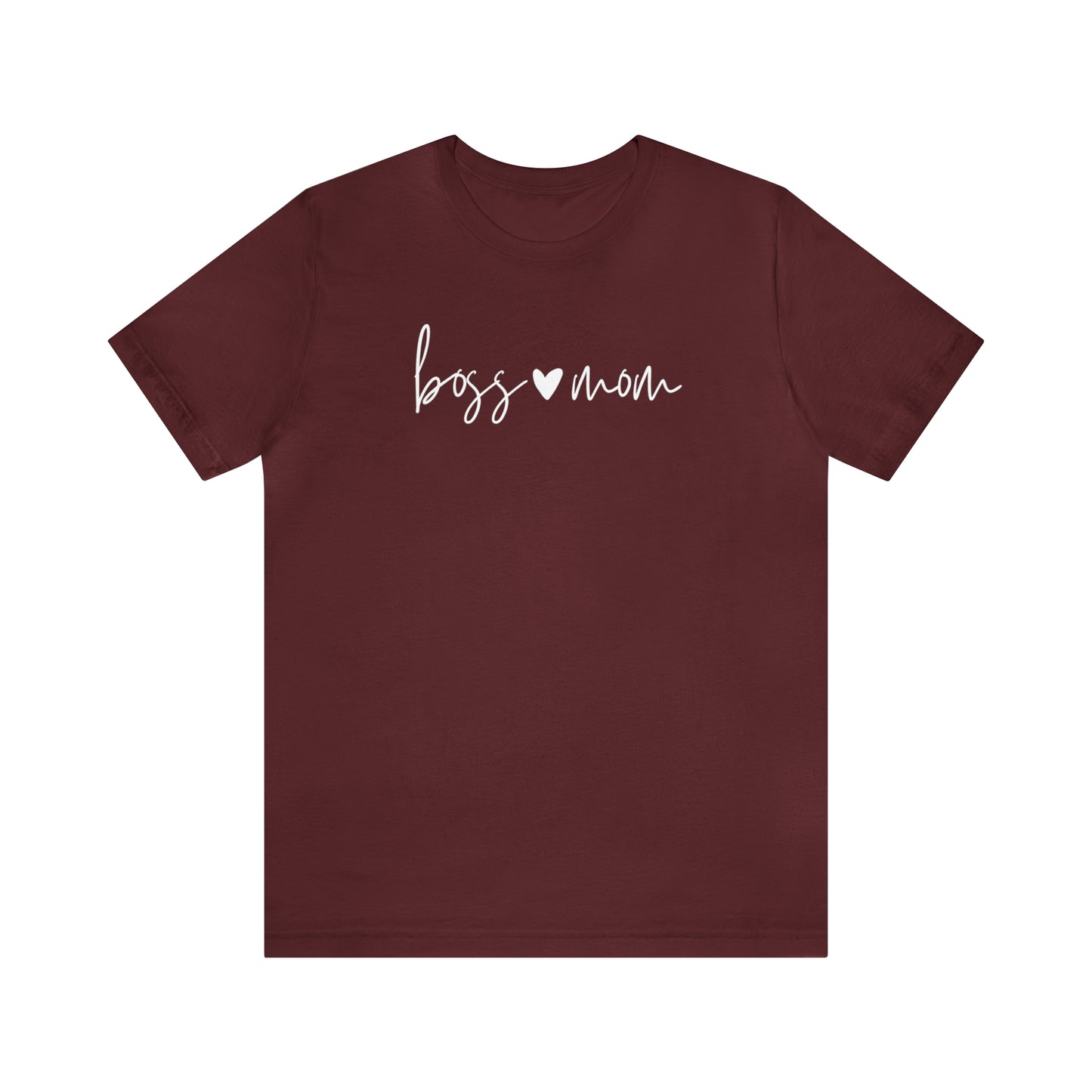 "Boss Mom" T-Shirt | Mom Life Shirt | Trendy Dog Mom Apparel | Birthday Gift Ideas for Dog Mom | Dog Mama Shirt | Dog Mom Shirt | Gift Idea for Mom of Fur Baby | Mom of Dogs Shirt | Pet Mom Shirt