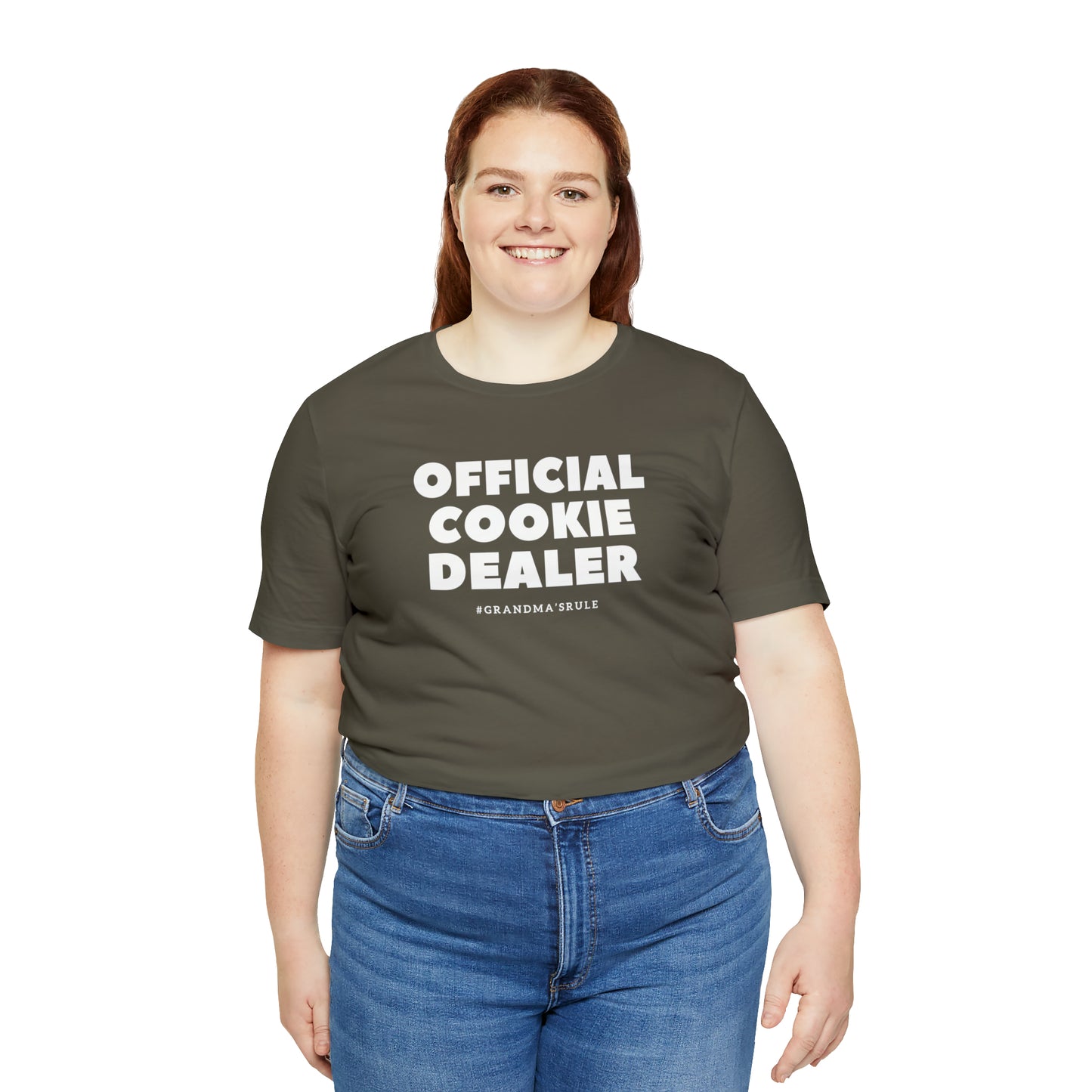 "Official Cookie Dealer" T-Shirt | Humorous Grandma Shirt | Funny Grama Apparel | Grandma Shirt | Grandma Tee | Funny Grandma Shirt | Mother's Day Gift Ideas for Grandma | Gift Ideas for Grandma