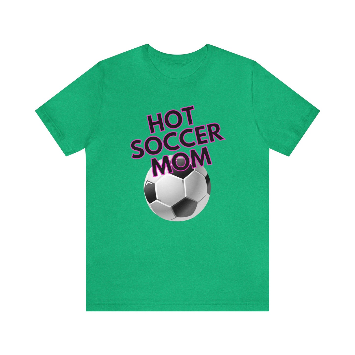 "Hot Soccer Mom" T-Shirt | Perfect Gift for Soccer Moms | Trendy Soccer Mom Apparel | Soccer Mom Tee | Soccer Mom Shirt | Mother's Day Gift Ideas for Mom | Comfortable Mom Clothing for Game Day | Soccer Mama Shirt