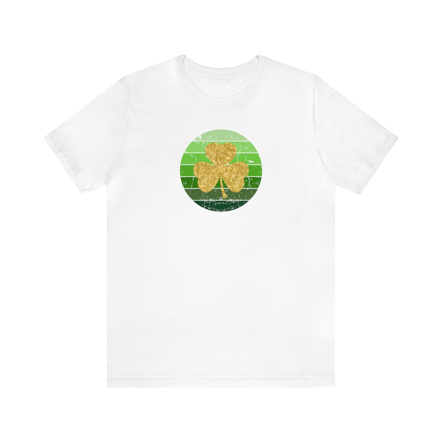 "Gold Shamrock" T-Shirt | Lucky Womens Tee for St. Patty's Day  | St. Paddy's Day Ladies Tee | Gift for Irish Lovers | St. Patricks Day Tee Shirt for Women | Women's St. Patty's Day Shirt