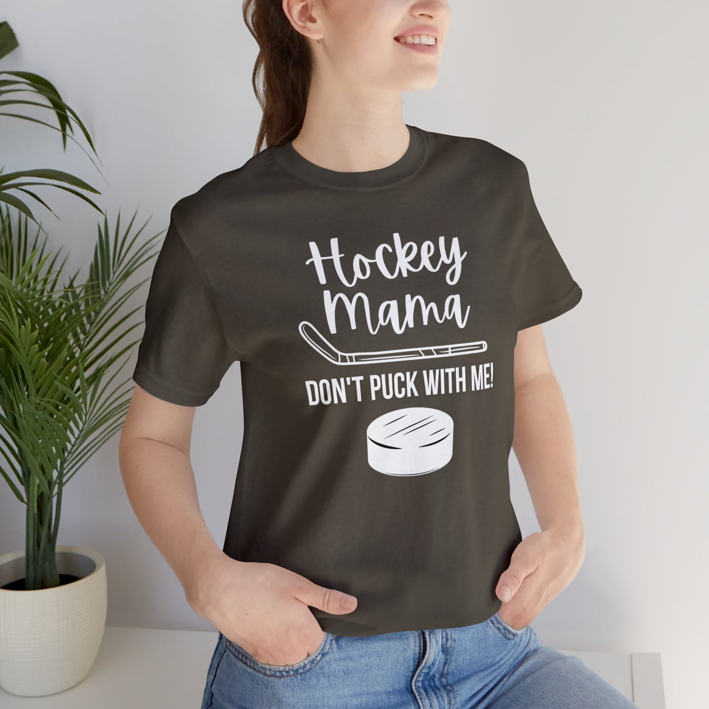 "Hockey Mama Don't Puck With Me" T-Shirt | Hockey Mom Shirt | Hockey Mama Shirt | Perfect Gift for Hockey Moms | Trendy Hockey Mom Apparel | Hockey Mom Tee | Mother's Day Gift Ideas for Mom | Hockey Mama Tee