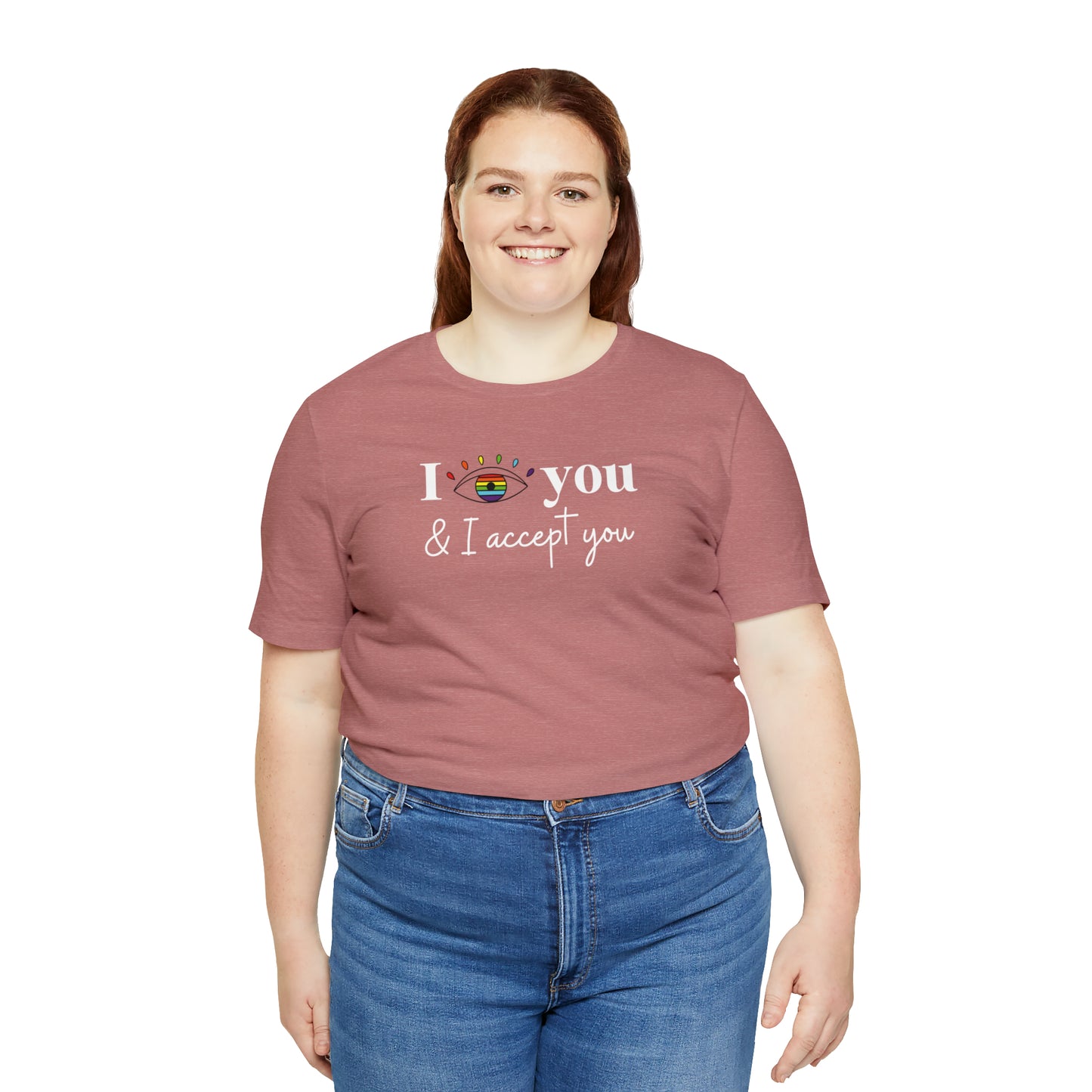 "I See You & I Accept You" T-Shirt | Pride Month Shirt | Inclusive Apparel | Christmas Gift for LGBTQ+ Mom | Pride Tee | LGBTQ+ Shirt | Proud Mom of an LGBTQ+ Child Tee | Pride Month Gift Ideas for Women | LGBTQ+ Shirts