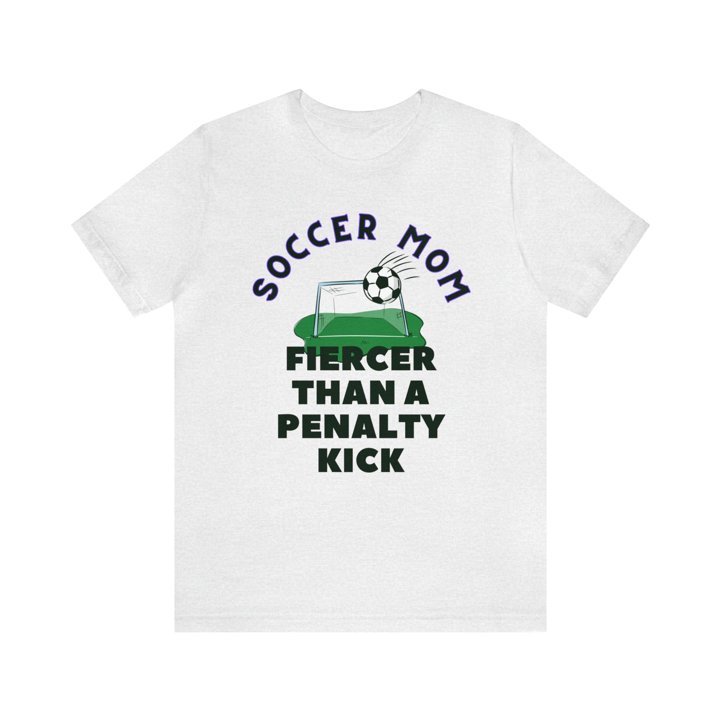 "Soccer Mom Fiercer Than a Penalty Kick" T-Shirt | Soccer Mom Shirt | Funny Soccer Mom Tee | Soccer Mom Apparel | Funny Shirt for Soccer Moms | Gift for Soccer Moms | Soccer Mama Shirt | Mother's Day Gift Ideas for Mom