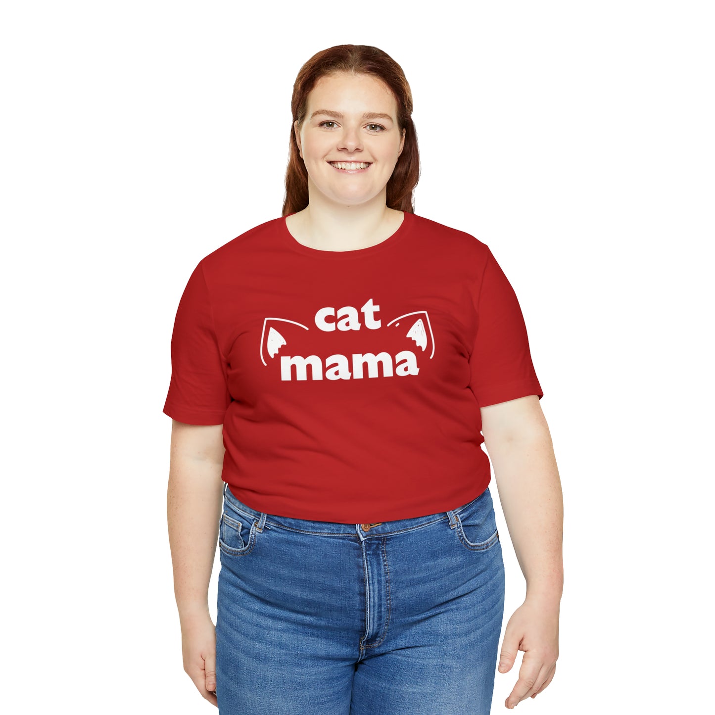 "Cat Mama" T-Shirt | Cat Lover Tee | Purrfect Mother's Day Gift Idea | Cute and Comfortable Cat Mom Shirt for Every Day Wear | Trendy Cat Mom Apparel | Cute Cat Mom Shirt