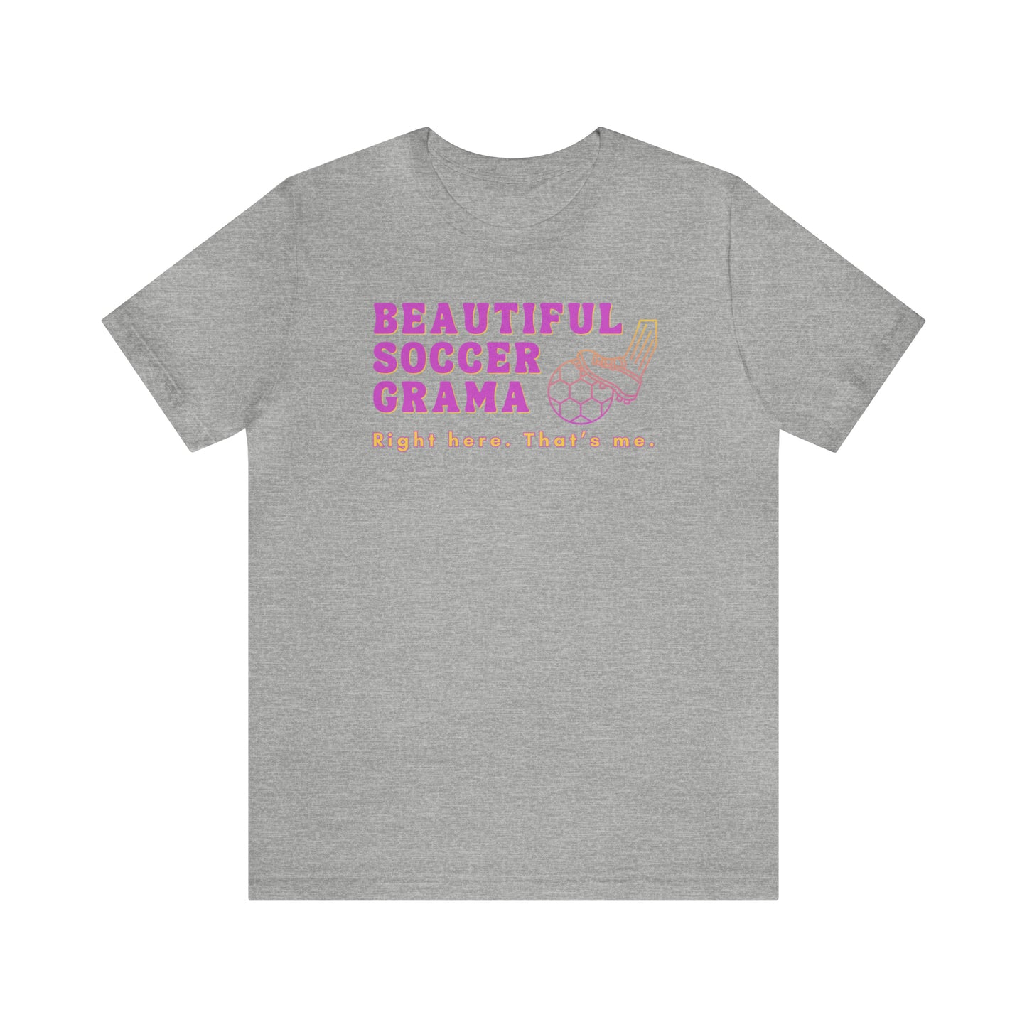 "Beautiful Soccer Grama" T-Shirt | Soccer Grama Shirt | Perfect Gift for Soccer Grandmas | Trendy Soccer Grandma Apparel | Funny Grama Shirt | Soccer Grama Tee | Mother's Day Gift Ideas for Grama