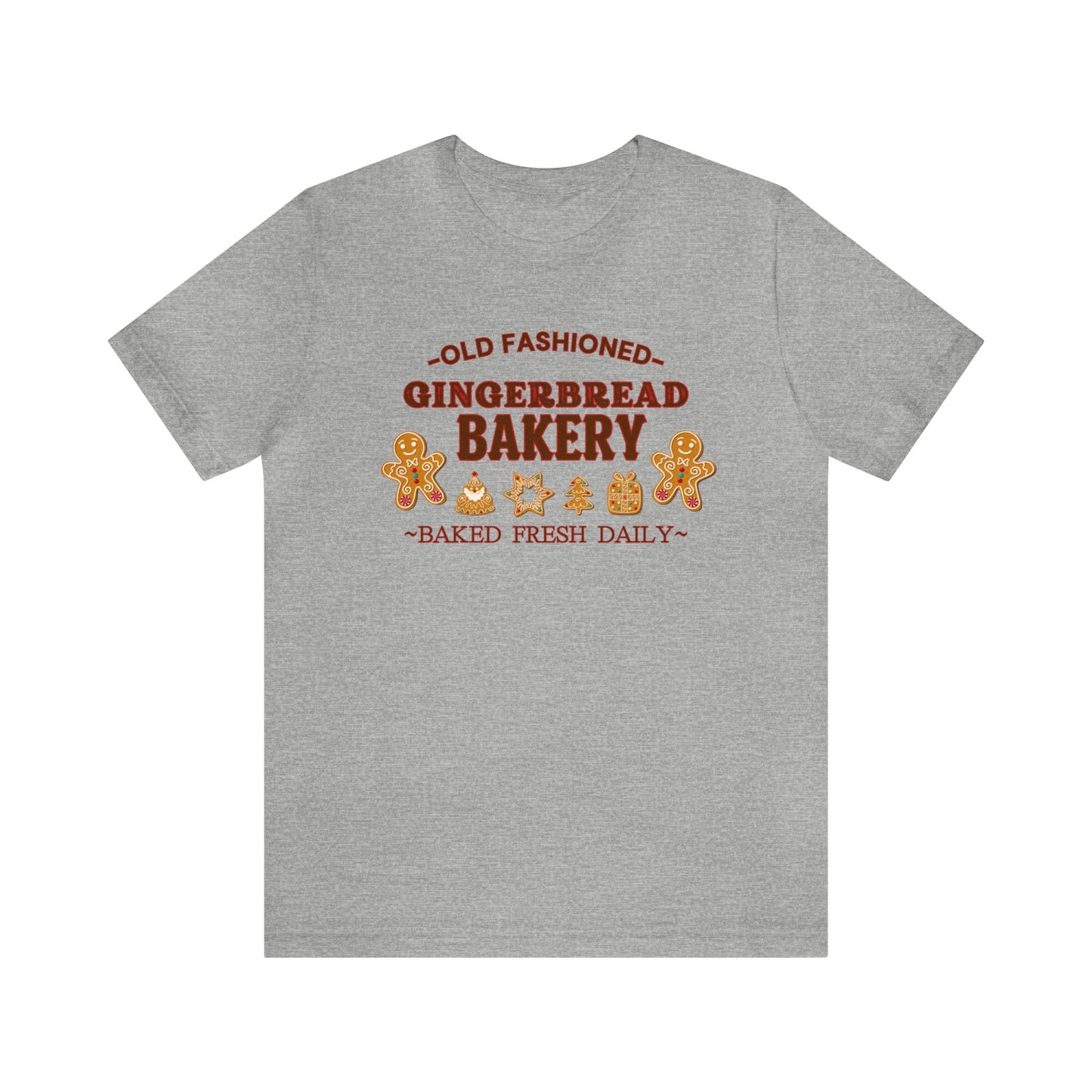 "Old Fashioned Gingerbread Bakery" T-Shirt | Gifts for Her | Women's Christmas Shirt | Birthday Gift Ideas for Women | Festive Christmas T-Shirt | Holiday Mom Tee | Trendy Christmas Shirt for Ladies