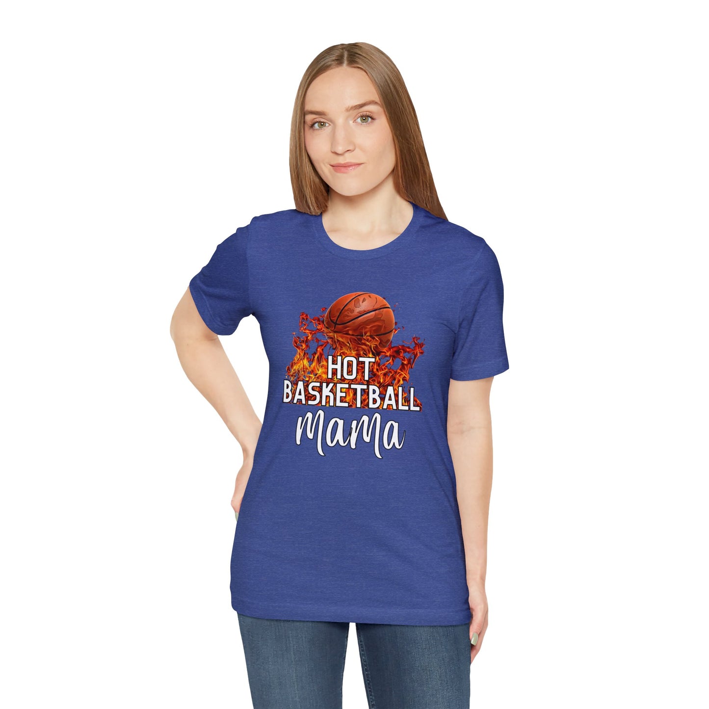 "Hot Basketball Mama" T-Shirt | Gift Idea for Basketball Moms | Trendy Basketball Mom Apparel | Basketball Mom Tee | Basketball Mom Shirt | Basketball Mama Tee | Basketball Mama Apparel | Basketball Mama Shirt