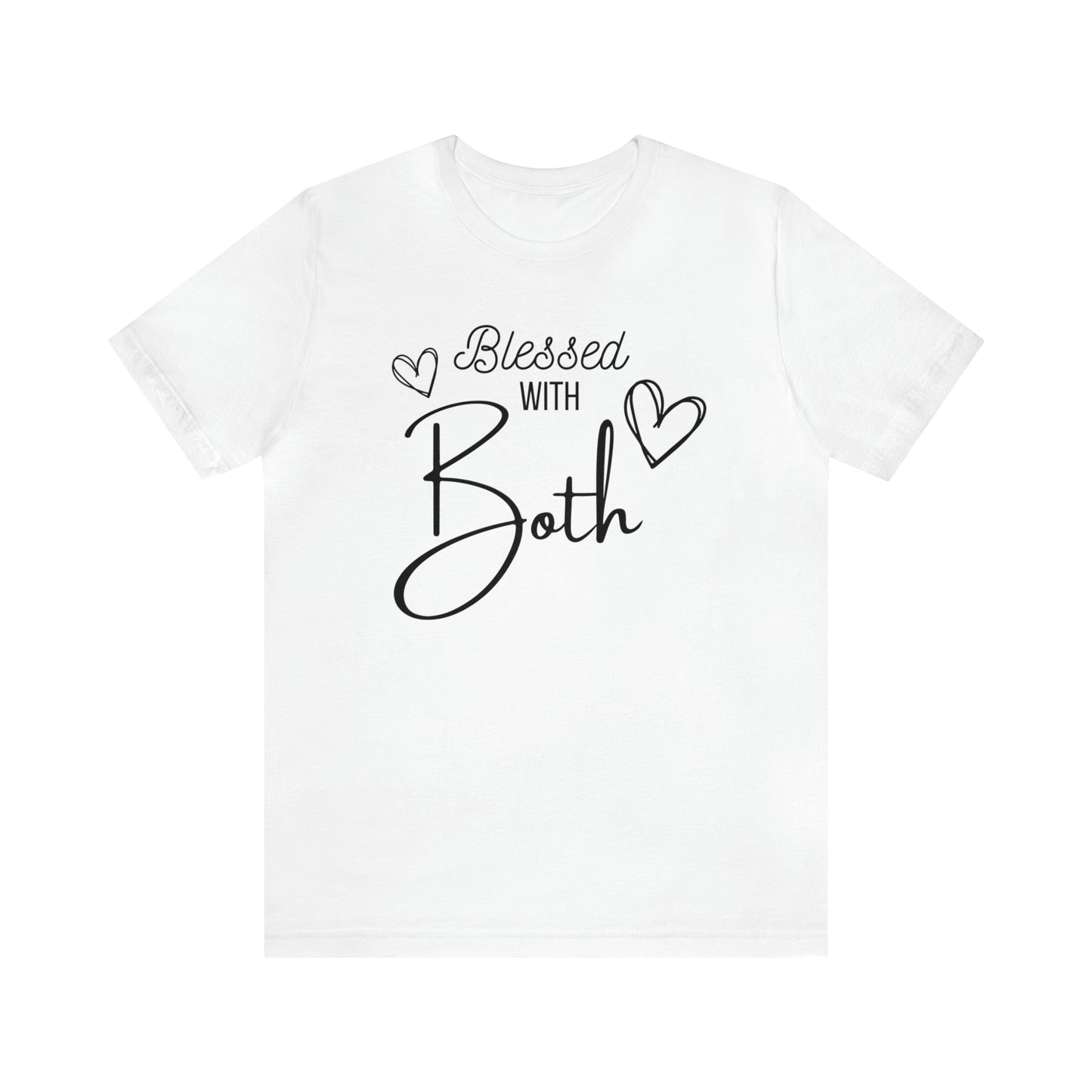 "Blessed With Both" T-Shirt | Perfect Gift for Moms of Boys and Girls | Cute and Trendy Mom Fashion | Mother's Day Gift Ideas | Comfortable Mom Clothing for Everyday Wear | Celebrate Your Supermom Status in Style