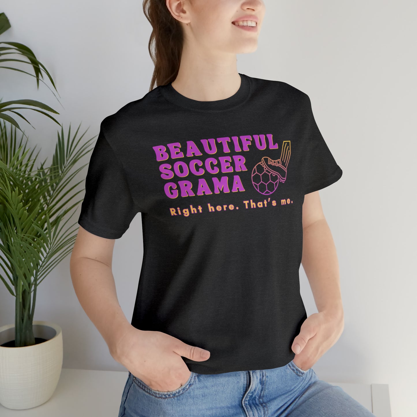 "Beautiful Soccer Grama" T-Shirt | Soccer Grama Shirt | Perfect Gift for Soccer Grandmas | Trendy Soccer Grandma Apparel | Funny Grama Shirt | Soccer Grama Tee | Mother's Day Gift Ideas for Grama