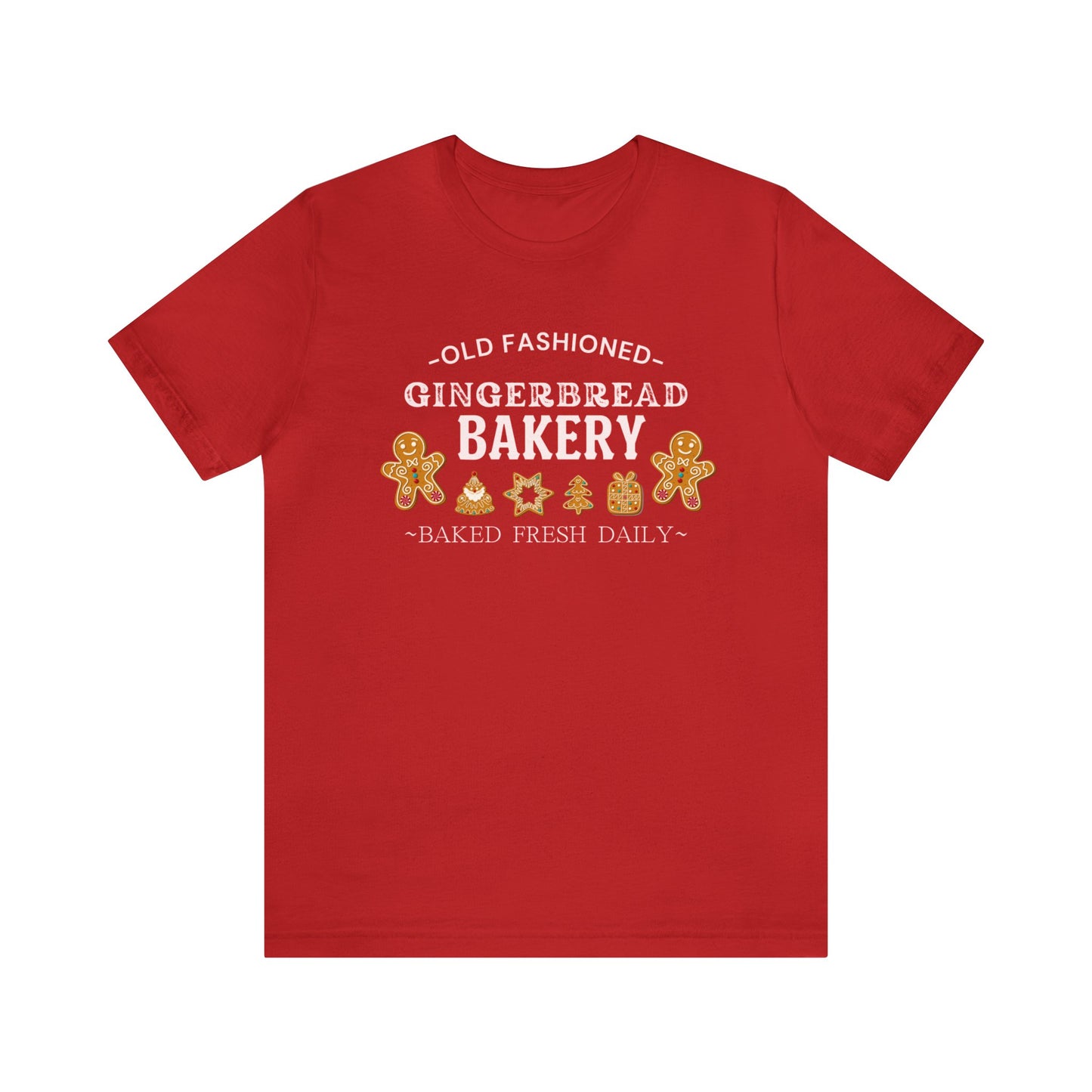 "Old Fashioned Gingerbread Bakery" T-Shirt | Gifts for Her | Women's Christmas Shirt | Birthday Gift Ideas for Women | Festive Christmas T-Shirt | Holiday Mom Tee | Trendy Christmas Shirt for Ladies