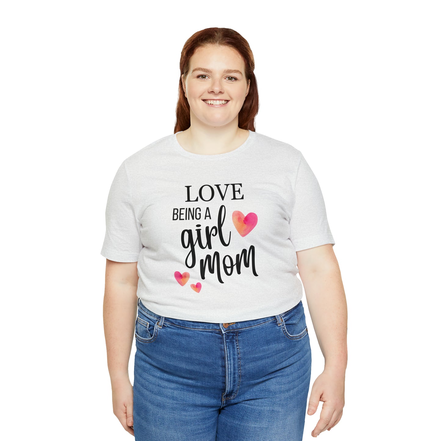 "Love Being A Girl Mom" T-Shirt | Ideal Gift for Moms of Daughters | Stylish and Trendy Mom Fashion | Mother's Day Gift Ideas | Comfortable Mom Clothing for Everyday Wear | Celebrate Your Supermom Status | Birthday Gift Idea for Moms