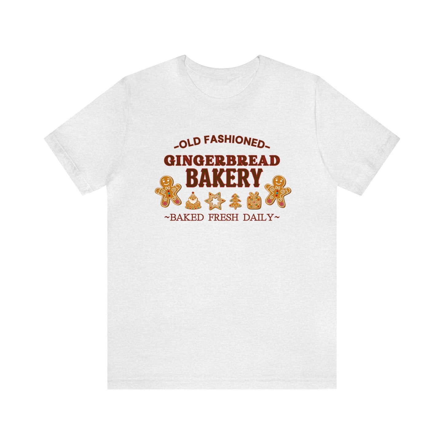 "Old Fashioned Gingerbread Bakery" T-Shirt | Gifts for Her | Women's Christmas Shirt | Birthday Gift Ideas for Women | Festive Christmas T-Shirt | Holiday Mom Tee | Trendy Christmas Shirt for Ladies