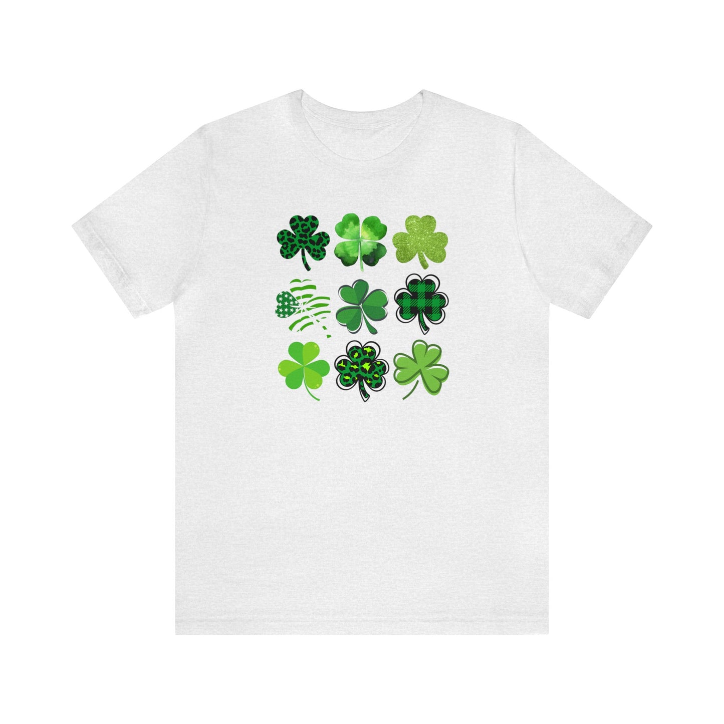 "Shamrocks" T-Shirt | Tee Shirt for St. Patrick's Day | Womens Shamrock Shirt | St .Patty's Day Shamrock Shirt for Ladies | St. Patty's Day Apparel for Women | Mom Shamrock Tee Shirt