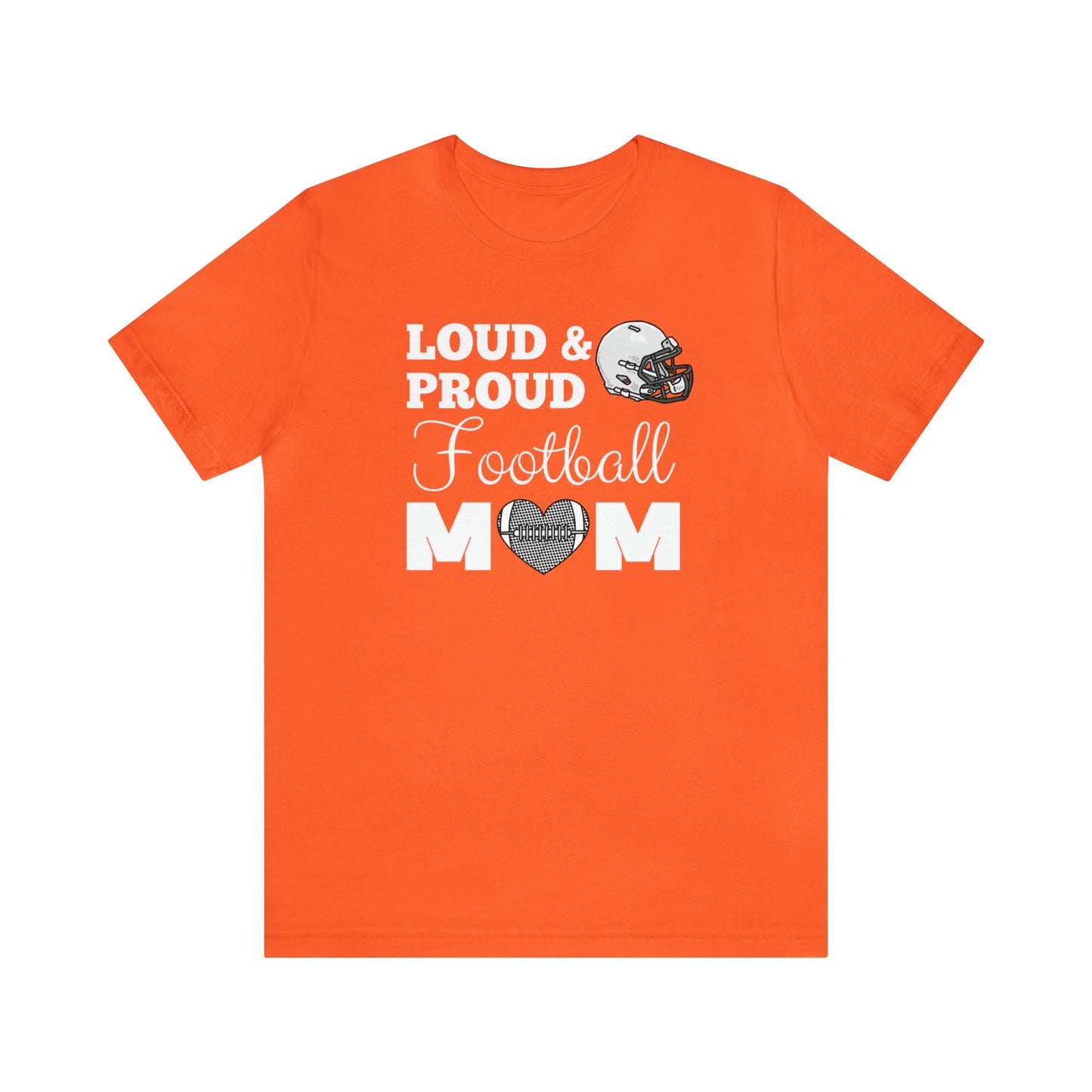 "Loud & Proud Football Mom" T-Shirt | Perfect Gift for Sports Moms | Cute and Trendy Mom Fashion | Unique Mom Tee | Mother's Day Gift Ideas | Football Mom Shirt | Comfortable Mom Clothing for Game Day | Cute Football Mom Shirt